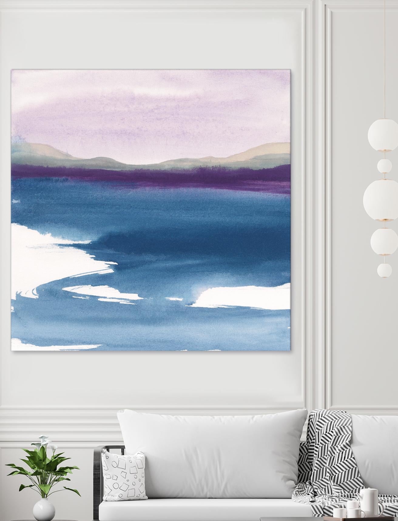 Plum Glow by Chris Paschke on GIANT ART - blue abstract