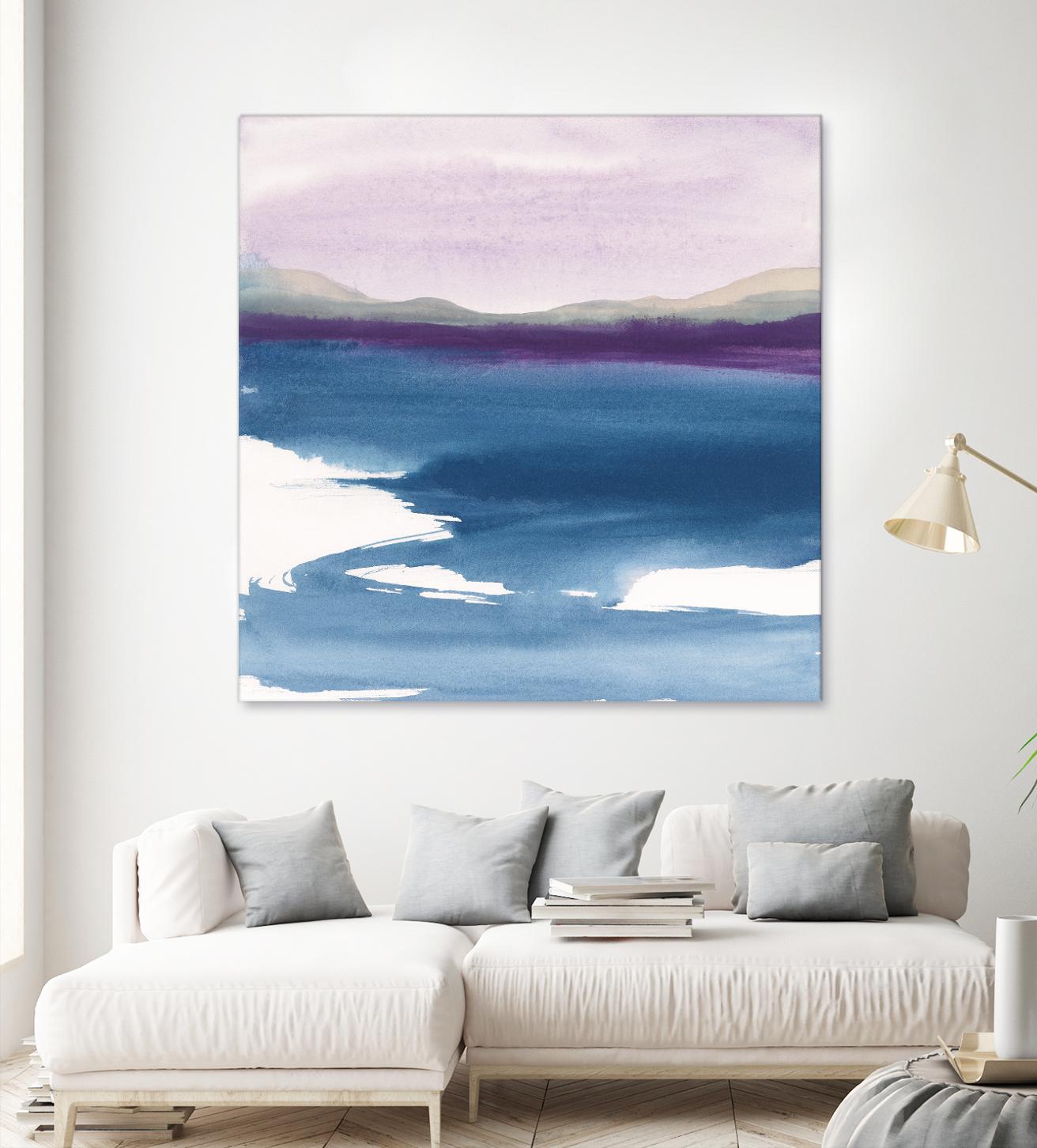 Plum Glow by Chris Paschke on GIANT ART - blue abstract