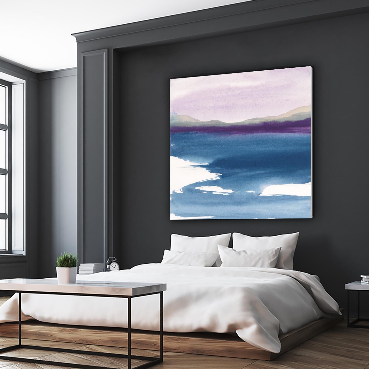 Plum Glow by Chris Paschke on GIANT ART - blue abstract