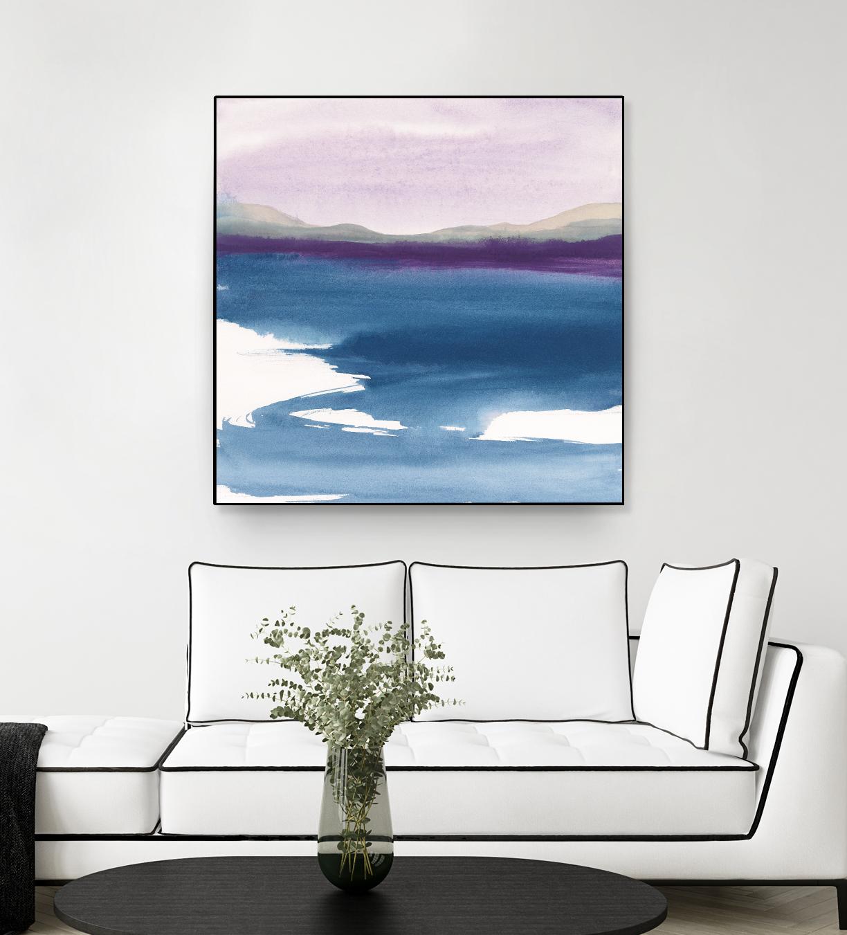 Plum Glow by Chris Paschke on GIANT ART - blue abstract