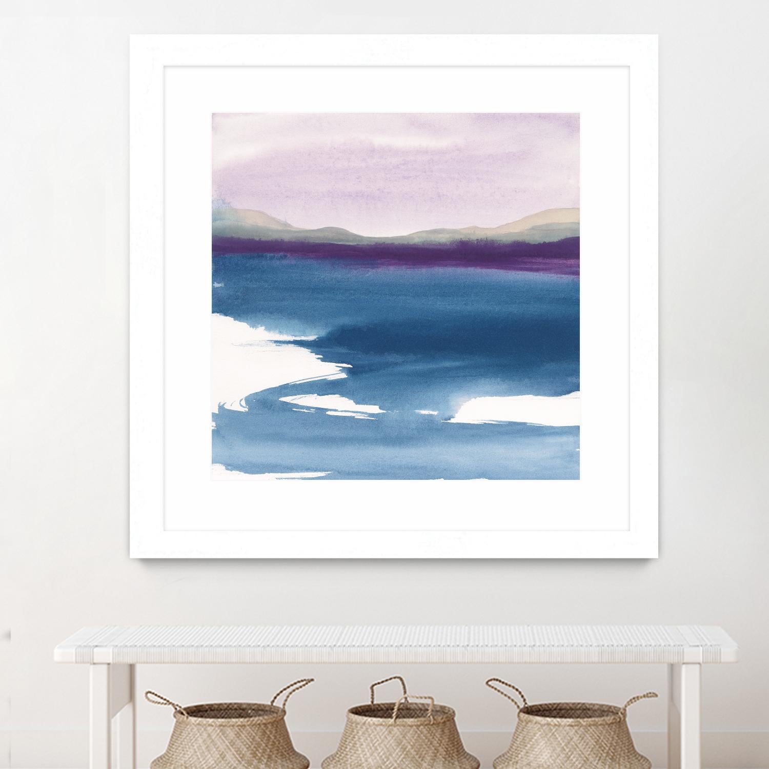 Plum Glow by Chris Paschke on GIANT ART - blue abstract