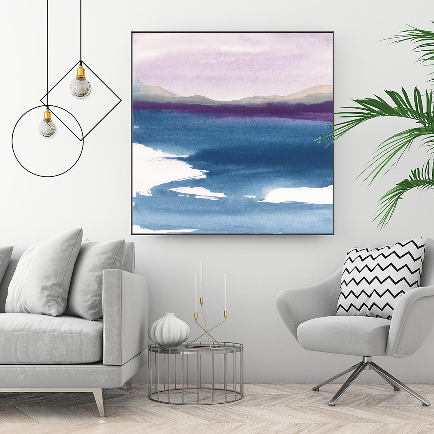 Plum Glow by Chris Paschke on GIANT ART - blue abstract