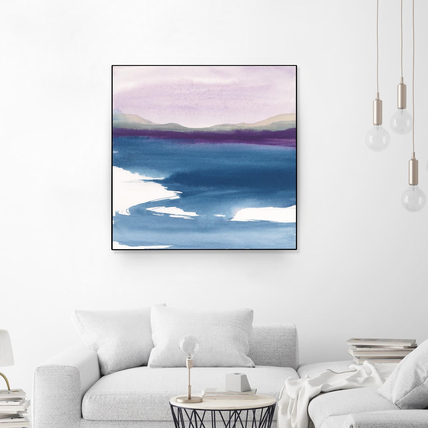 Plum Glow by Chris Paschke on GIANT ART - blue abstract