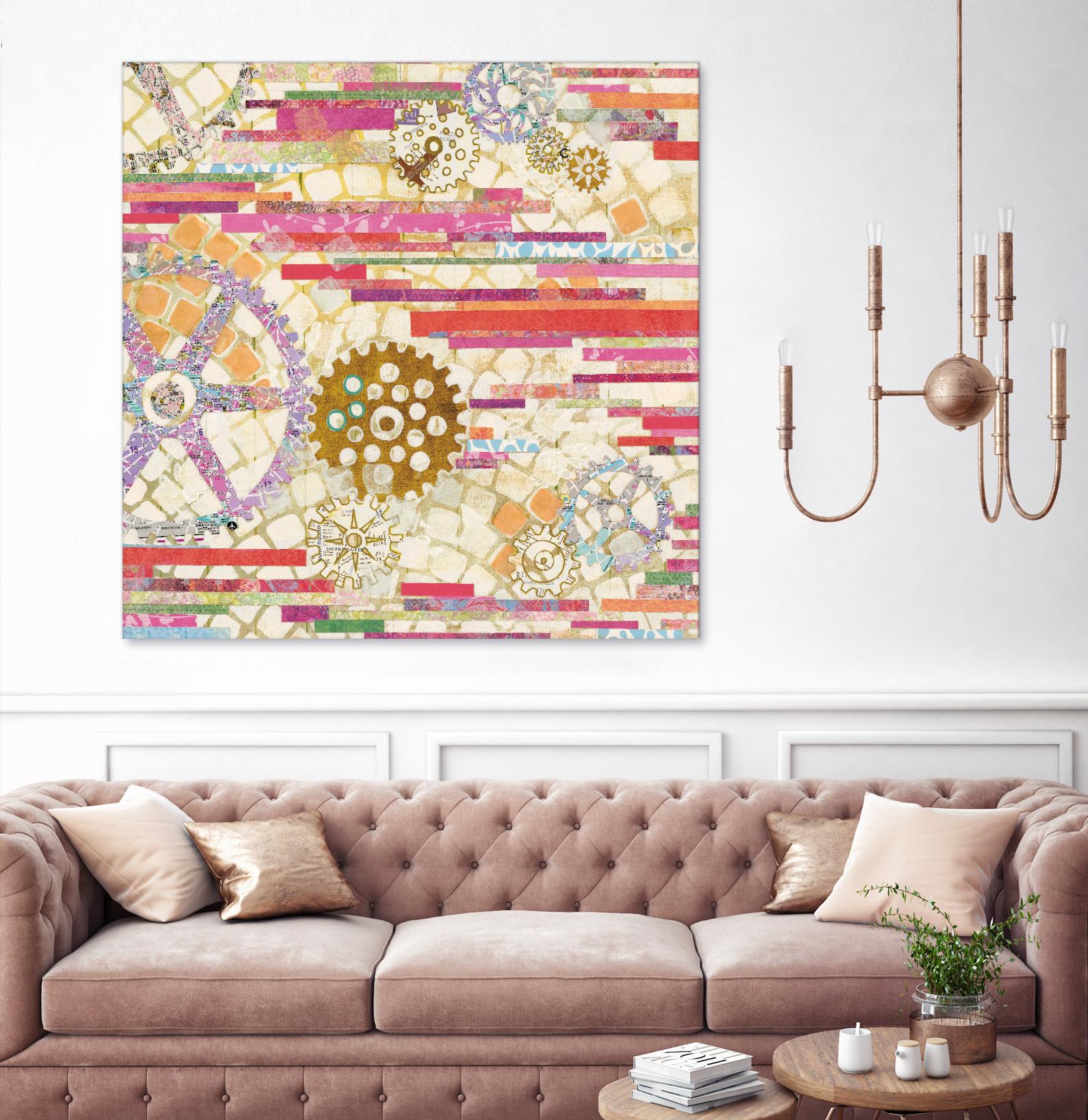 EU Timetable II on by Kathy Ferguson on GIANT ART - beige abstract