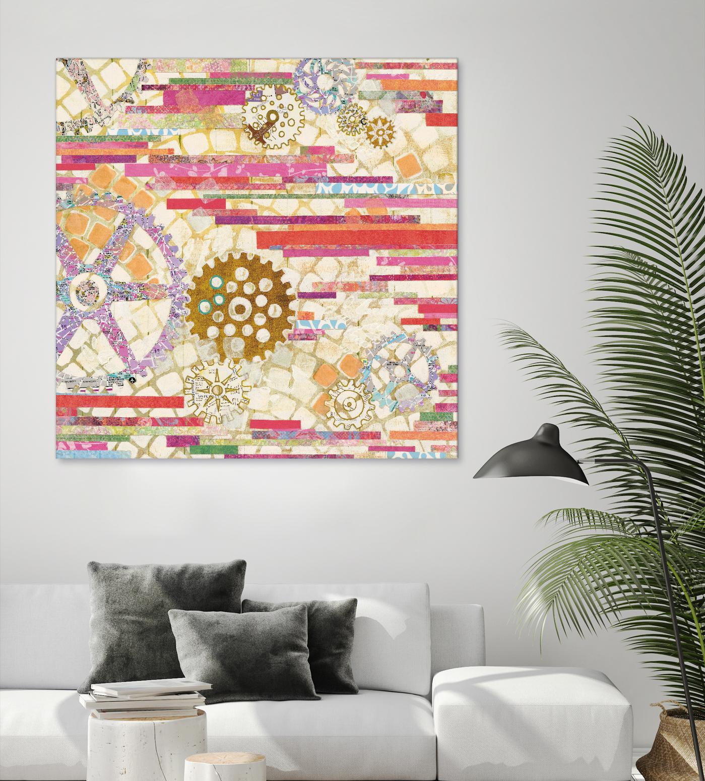 EU Timetable II on by Kathy Ferguson on GIANT ART - beige abstract