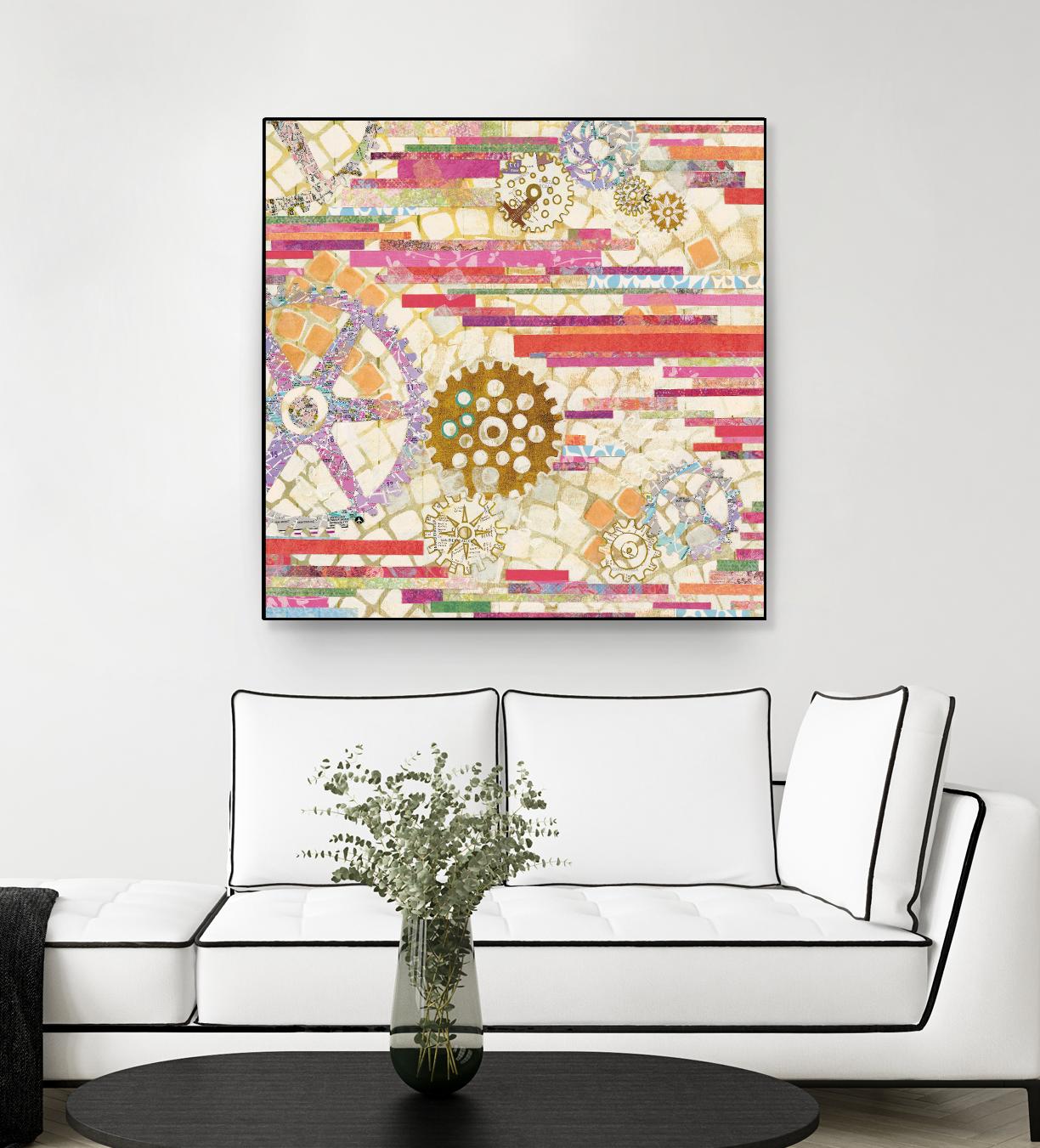 EU Timetable II on by Kathy Ferguson on GIANT ART - beige abstract