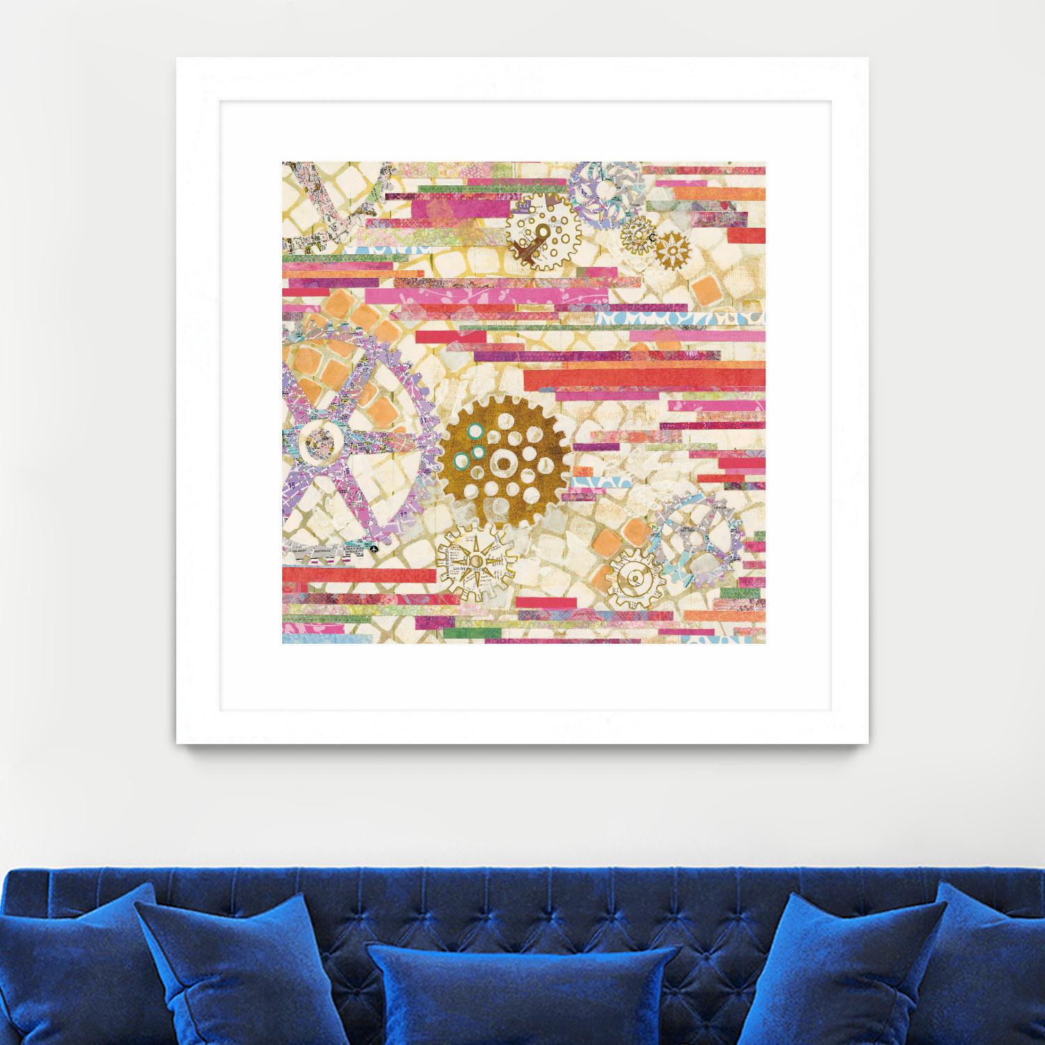 EU Timetable II on by Kathy Ferguson on GIANT ART - beige abstract