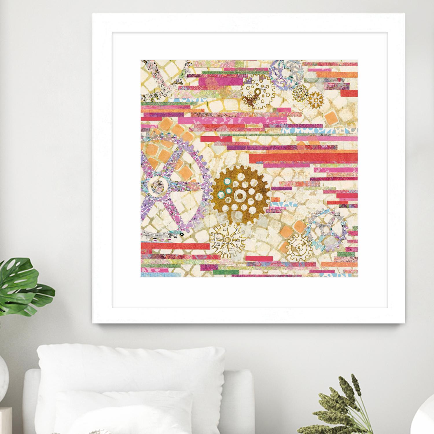 EU Timetable II on by Kathy Ferguson on GIANT ART - beige abstract