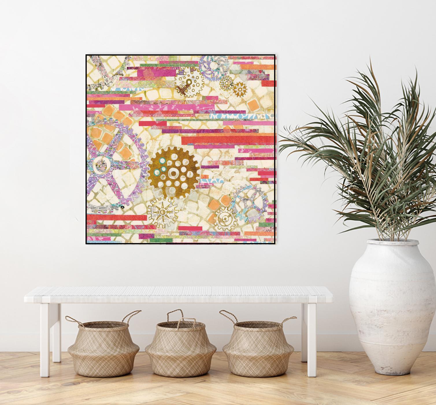 EU Timetable II on by Kathy Ferguson on GIANT ART - beige abstract