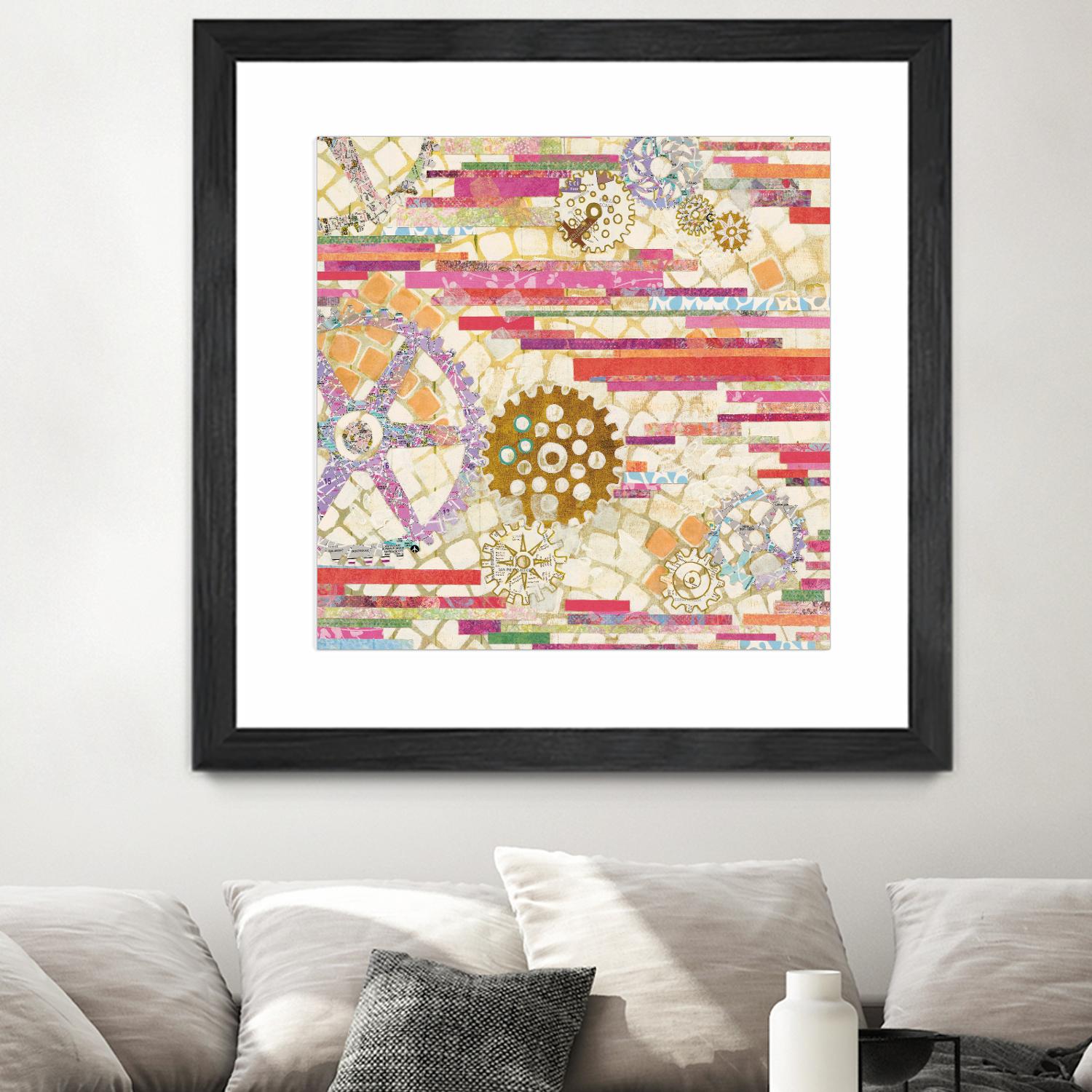 EU Timetable II on by Kathy Ferguson on GIANT ART - beige abstract