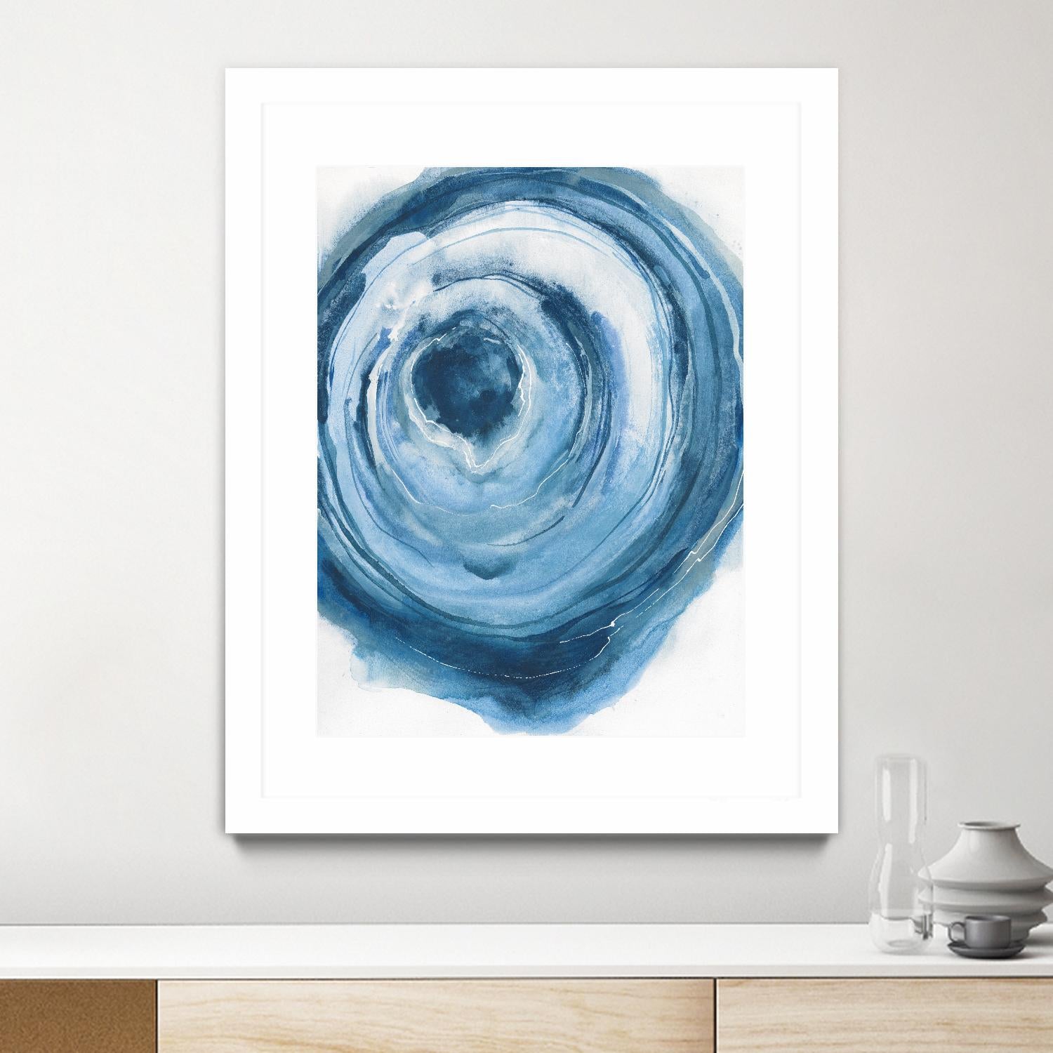 Watercolor Geode III by Chris Paschke on GIANT ART - white abstract