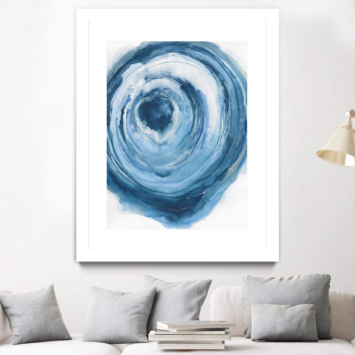 Watercolor Geode III by Chris Paschke on GIANT ART - white abstract