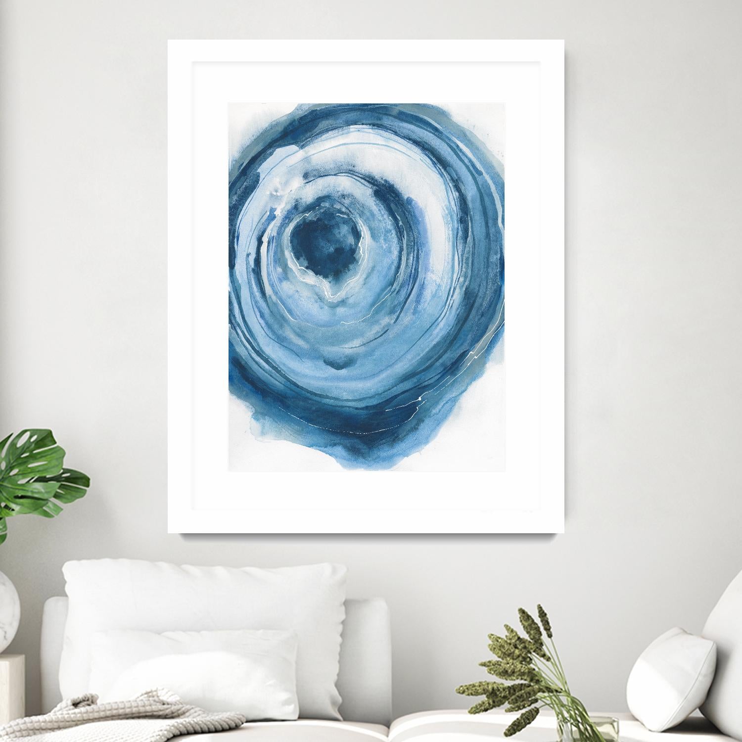 Watercolor Geode III by Chris Paschke on GIANT ART - white abstract