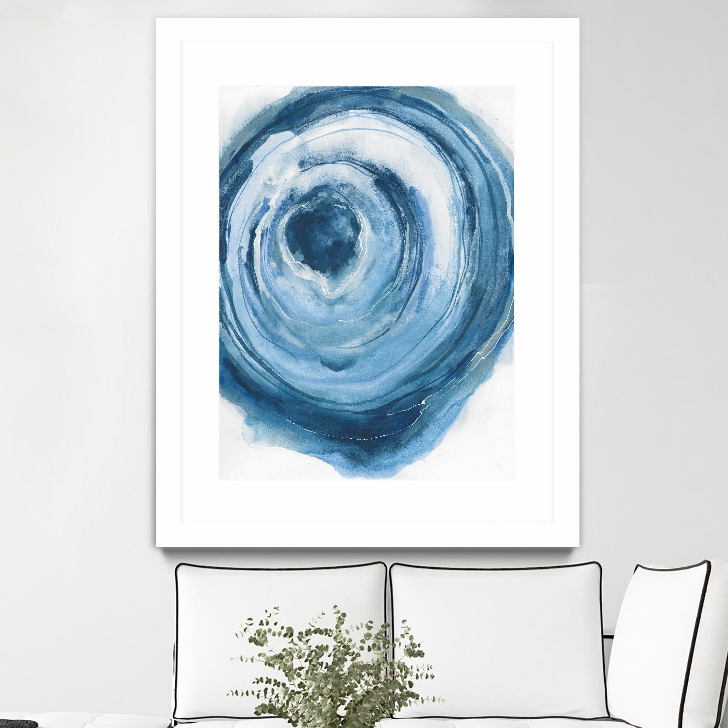 Watercolor Geode III by Chris Paschke on GIANT ART - white abstract