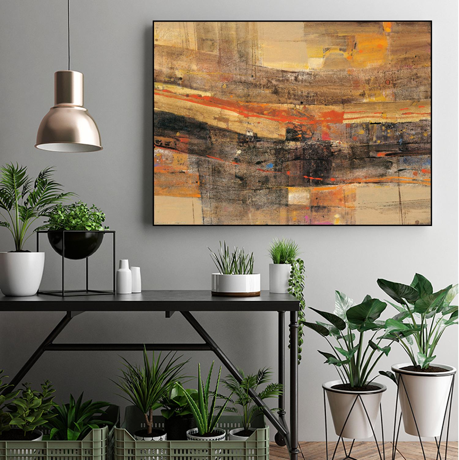 Natures Theater by Albena Hristova on GIANT ART - brown abstract