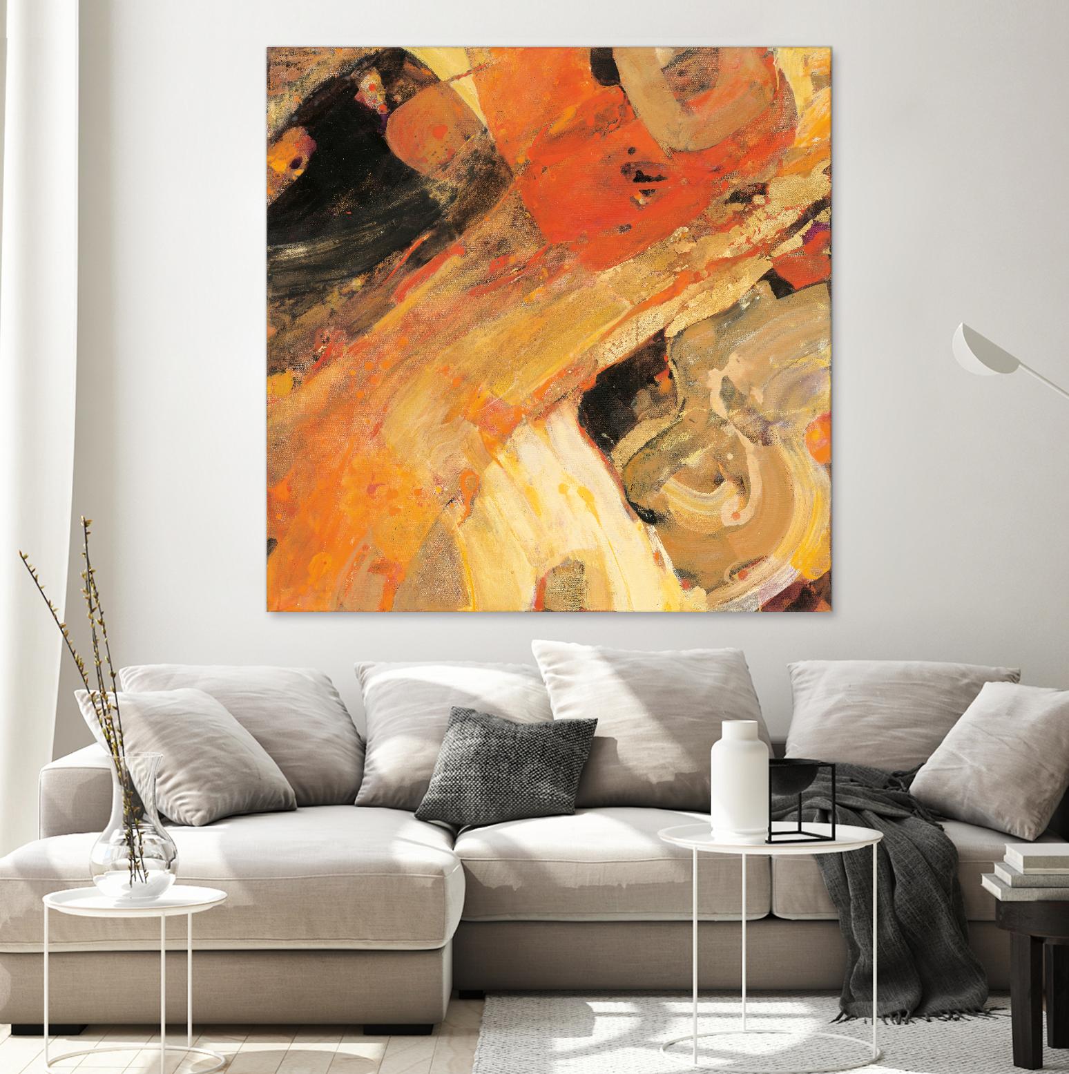 Moab by Albena Hristova on GIANT ART - yellow abstract