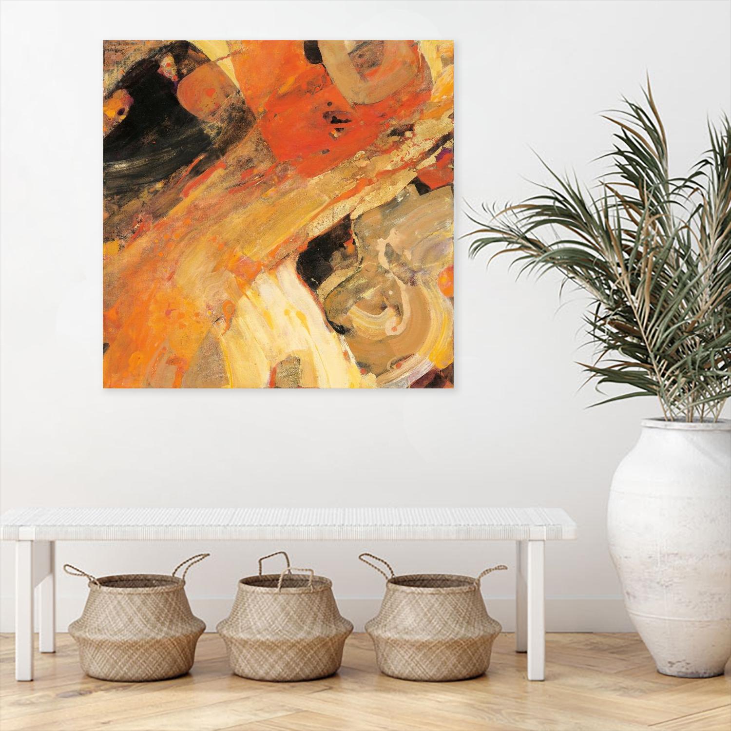 Moab by Albena Hristova on GIANT ART - yellow abstract