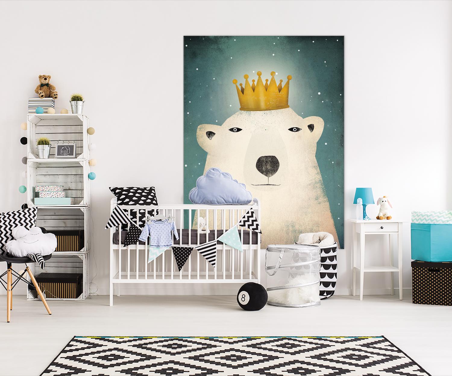 Polar King by Ryan Fowler on GIANT ART - gold art for kids polar bear