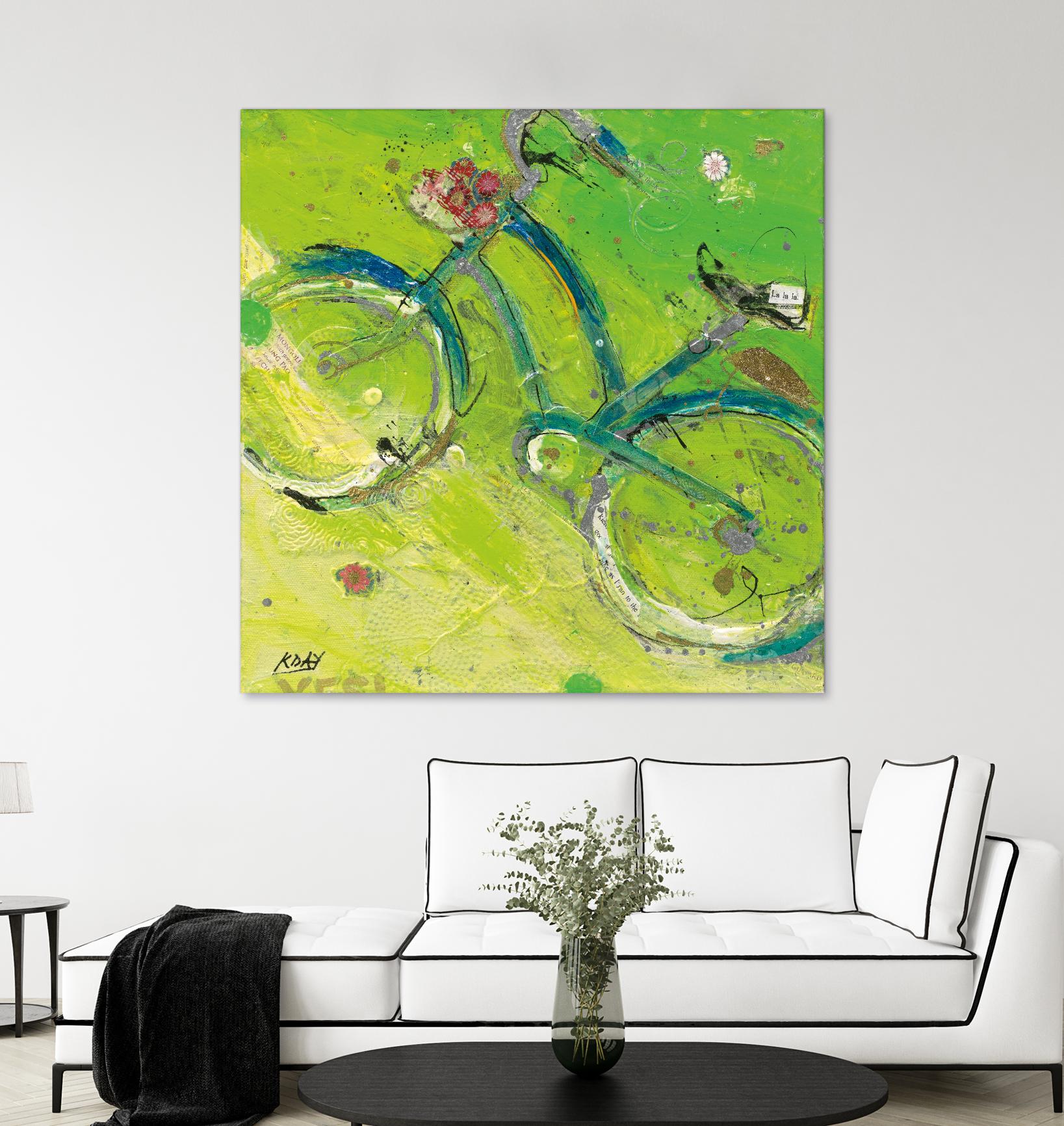 Yes by Kellie Day on GIANT ART - blue leisure