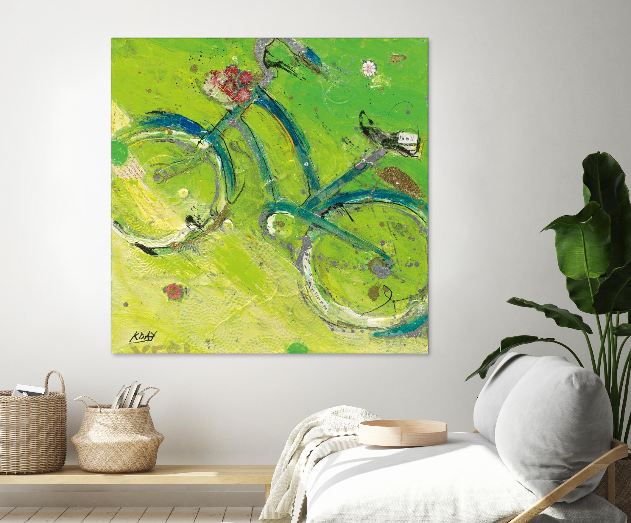 Yes by Kellie Day on GIANT ART - blue leisure