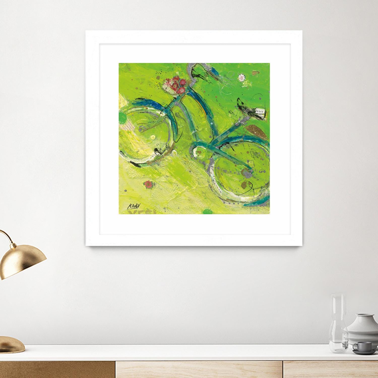 Yes by Kellie Day on GIANT ART - blue leisure