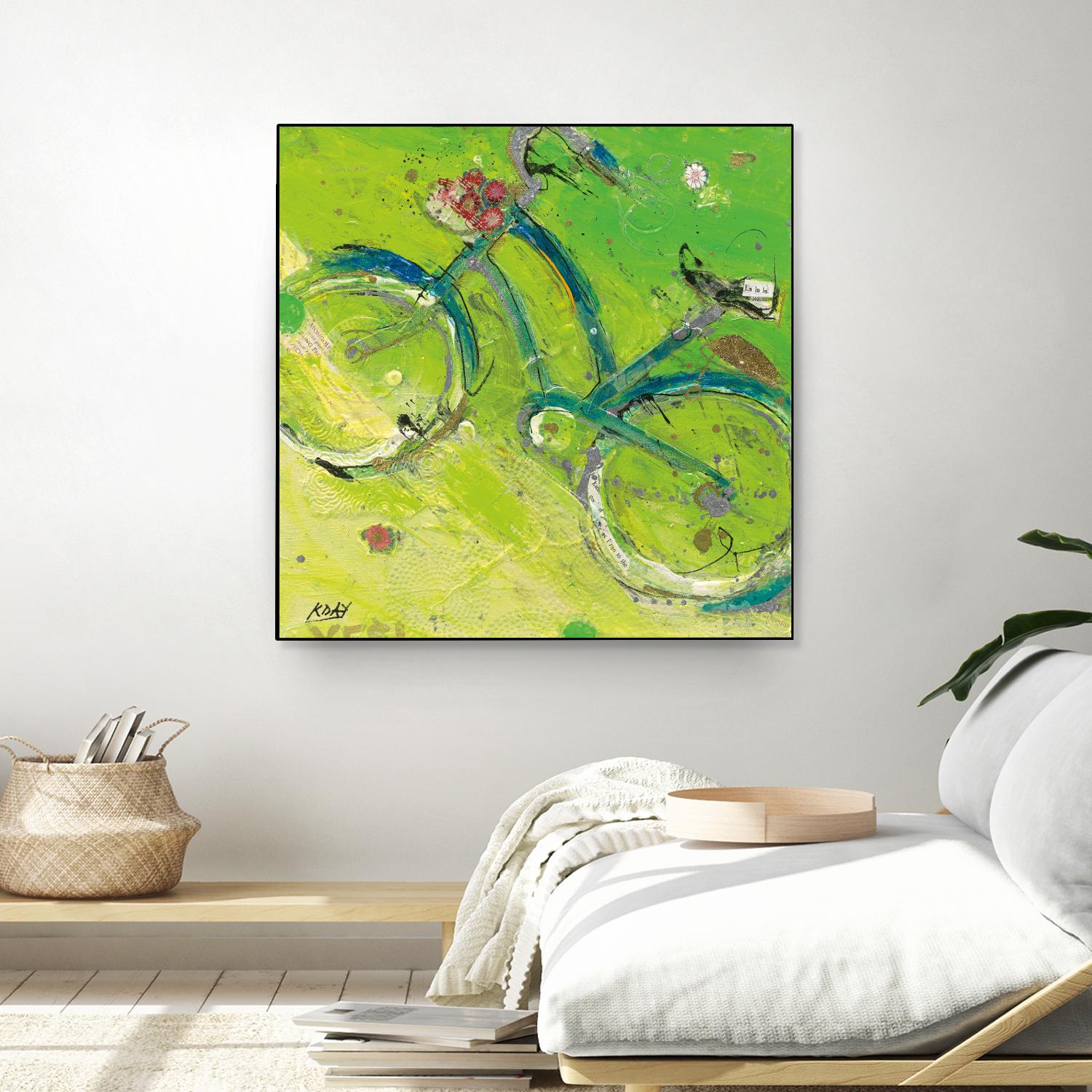 Yes by Kellie Day on GIANT ART - blue leisure