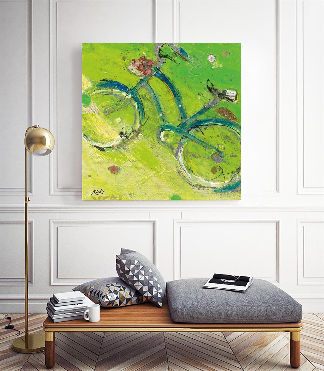 Yes by Kellie Day on GIANT ART - blue leisure