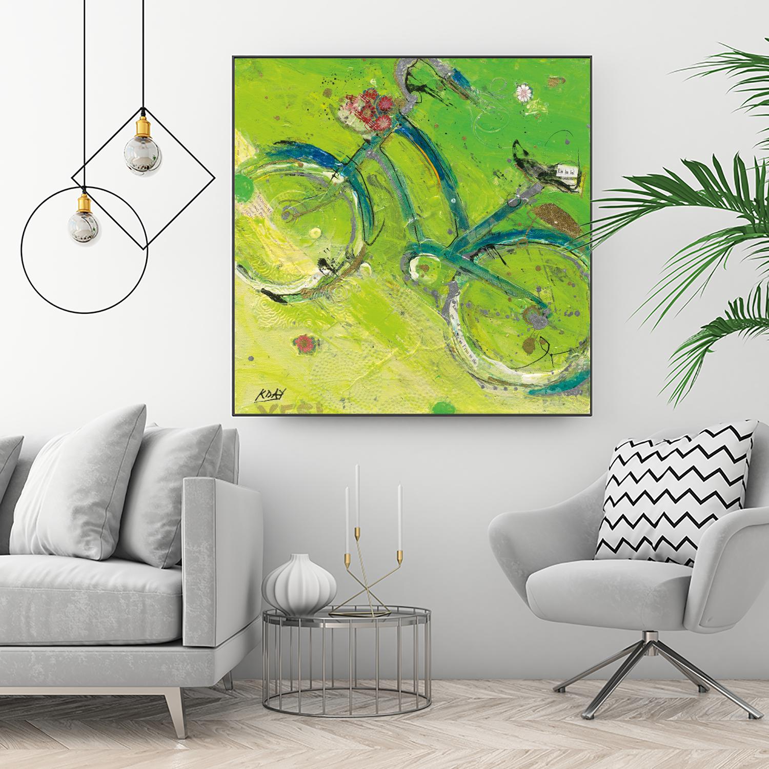 Yes by Kellie Day on GIANT ART - blue leisure