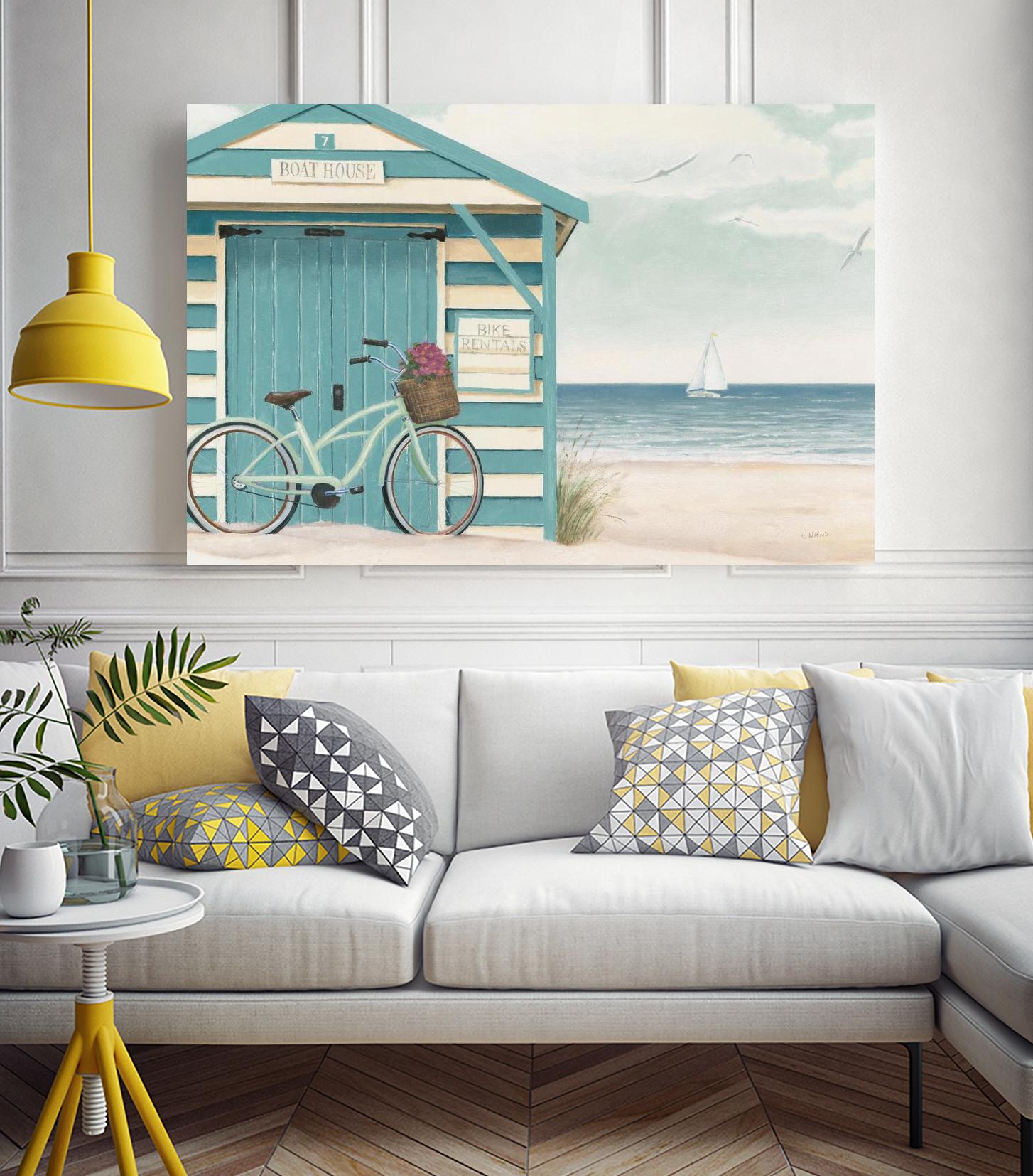 Beach Cruiser I by James Wiens on GIANT ART - blue costal canadien