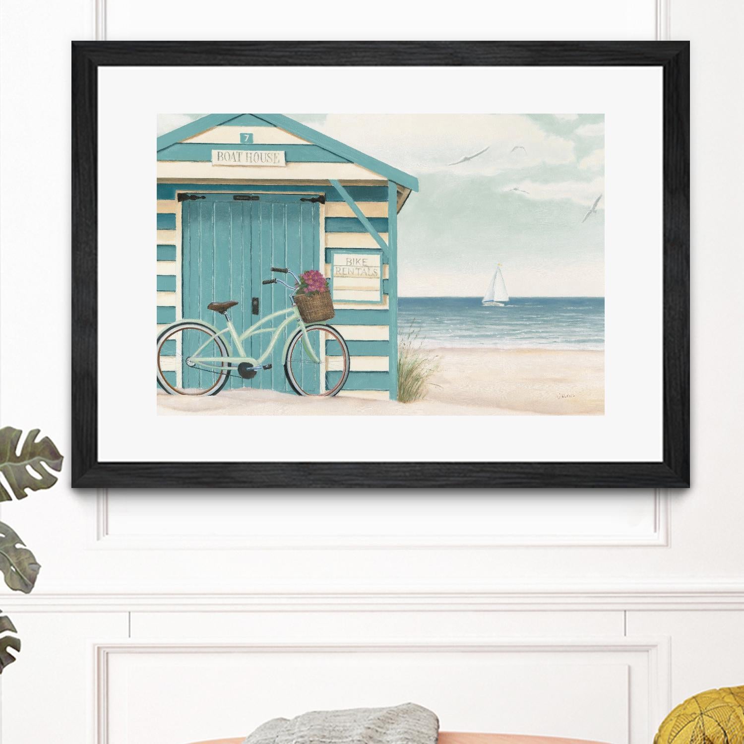 Beach Cruiser I by James Wiens on GIANT ART - blue costal canadien