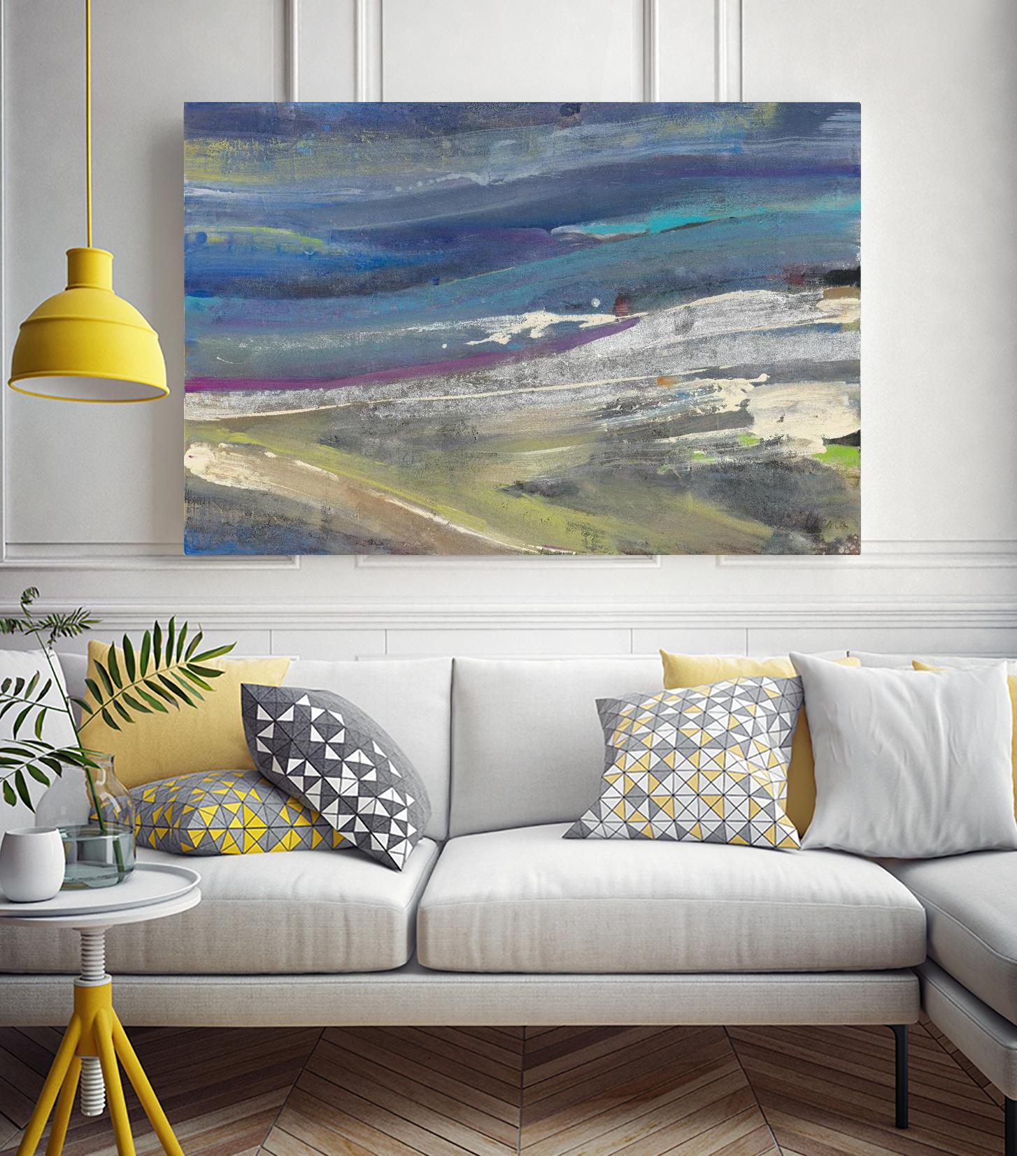 Highlands by Albena Hristova on GIANT ART - green abstract