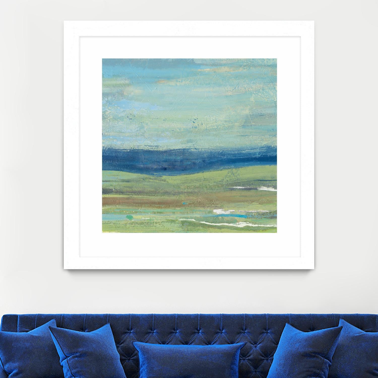 Azure Wave by Albena Hristova on GIANT ART - green sea scene