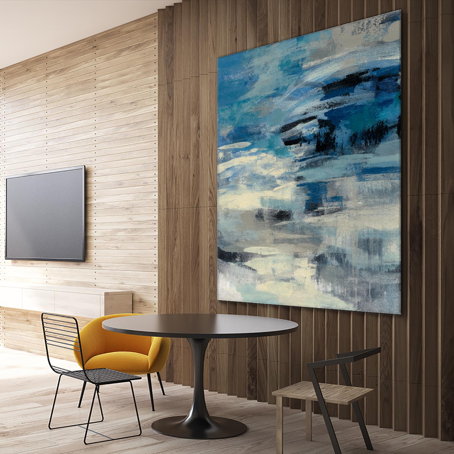 Indigo Wave by Silvia Vassileva on GIANT ART - black abstract