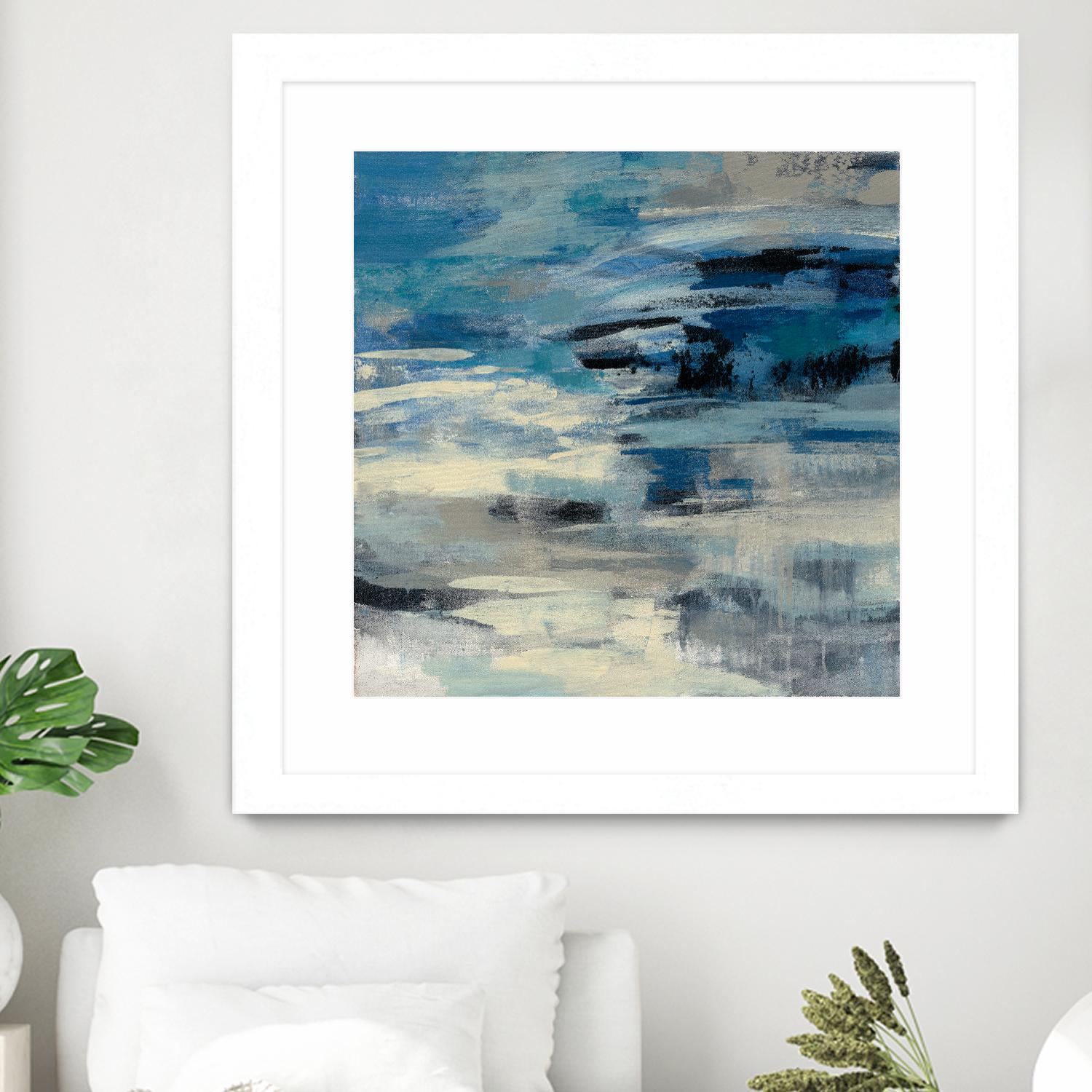 Indigo Wave by Silvia Vassileva on GIANT ART - black abstract