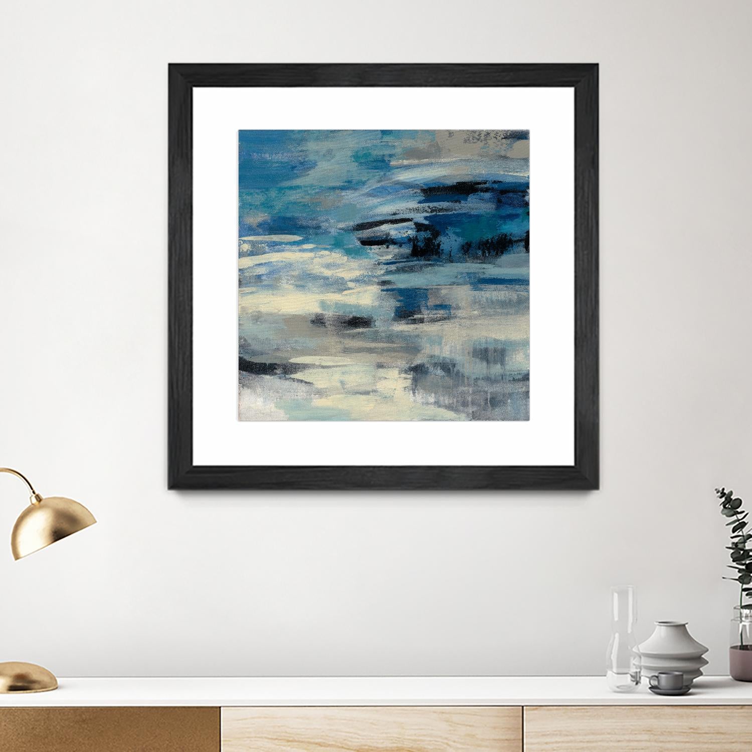 Indigo Wave by Silvia Vassileva on GIANT ART - black abstract