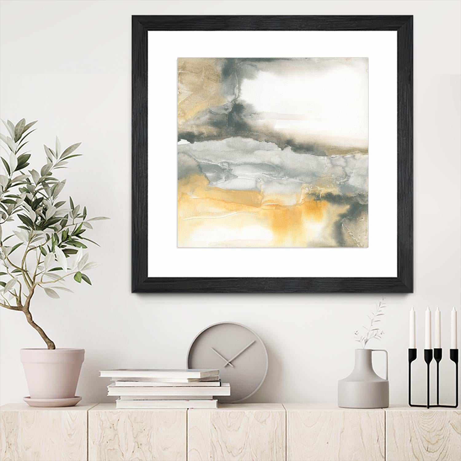 Minerals I by Chris Paschke on GIANT ART - grey abstract