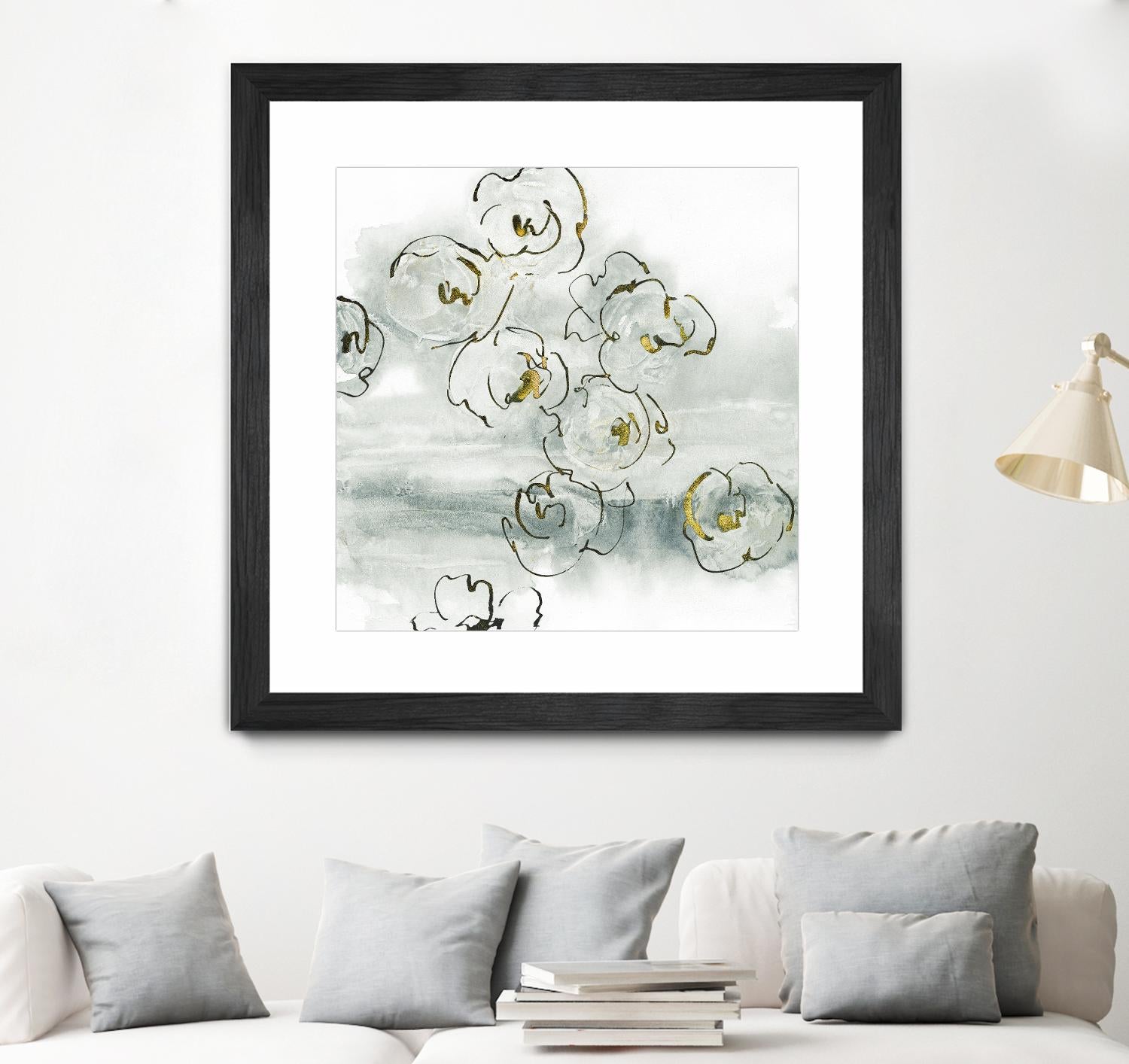 Gold Dust I by Chris Paschke on GIANT ART - yellow floral