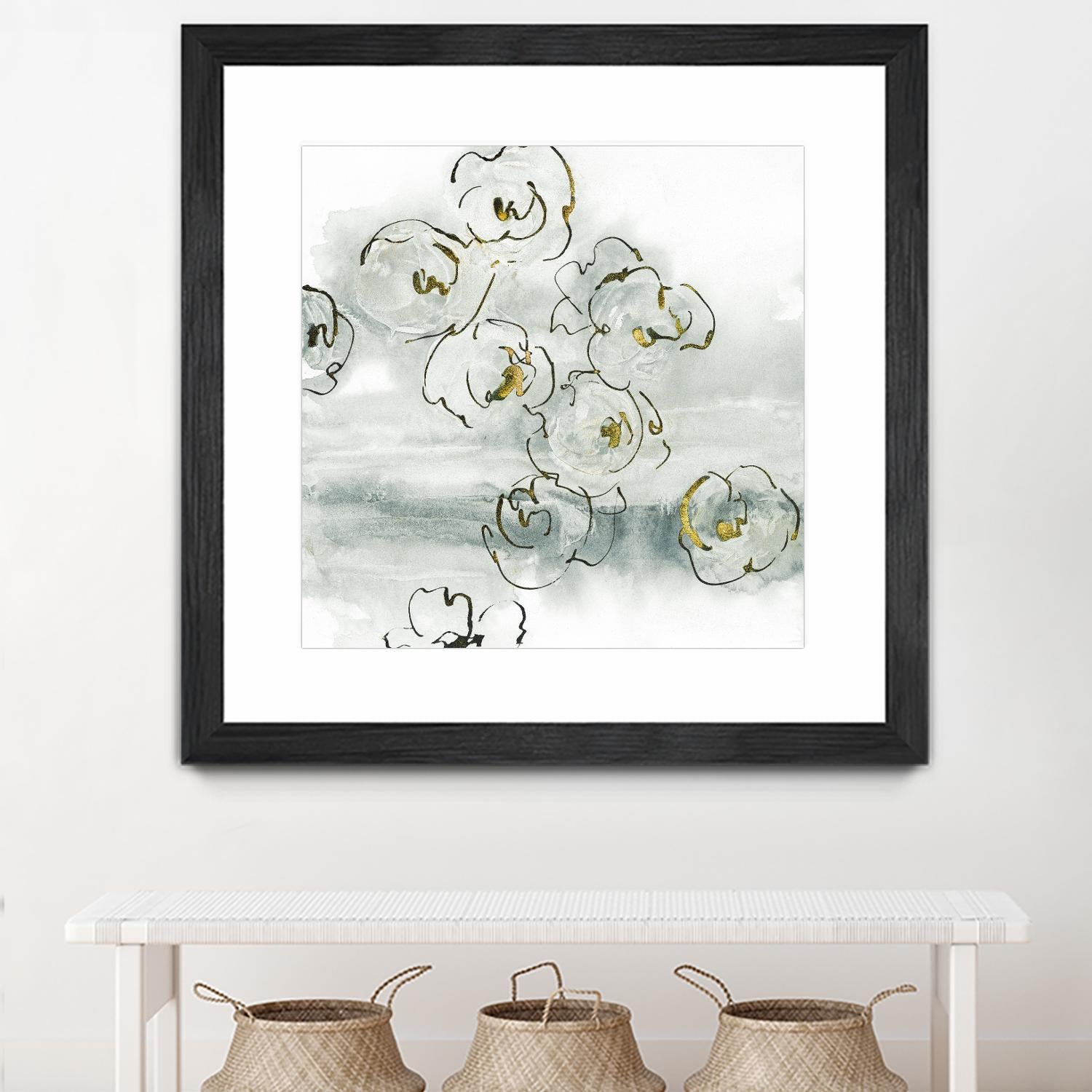 Gold Dust I by Chris Paschke on GIANT ART - yellow floral