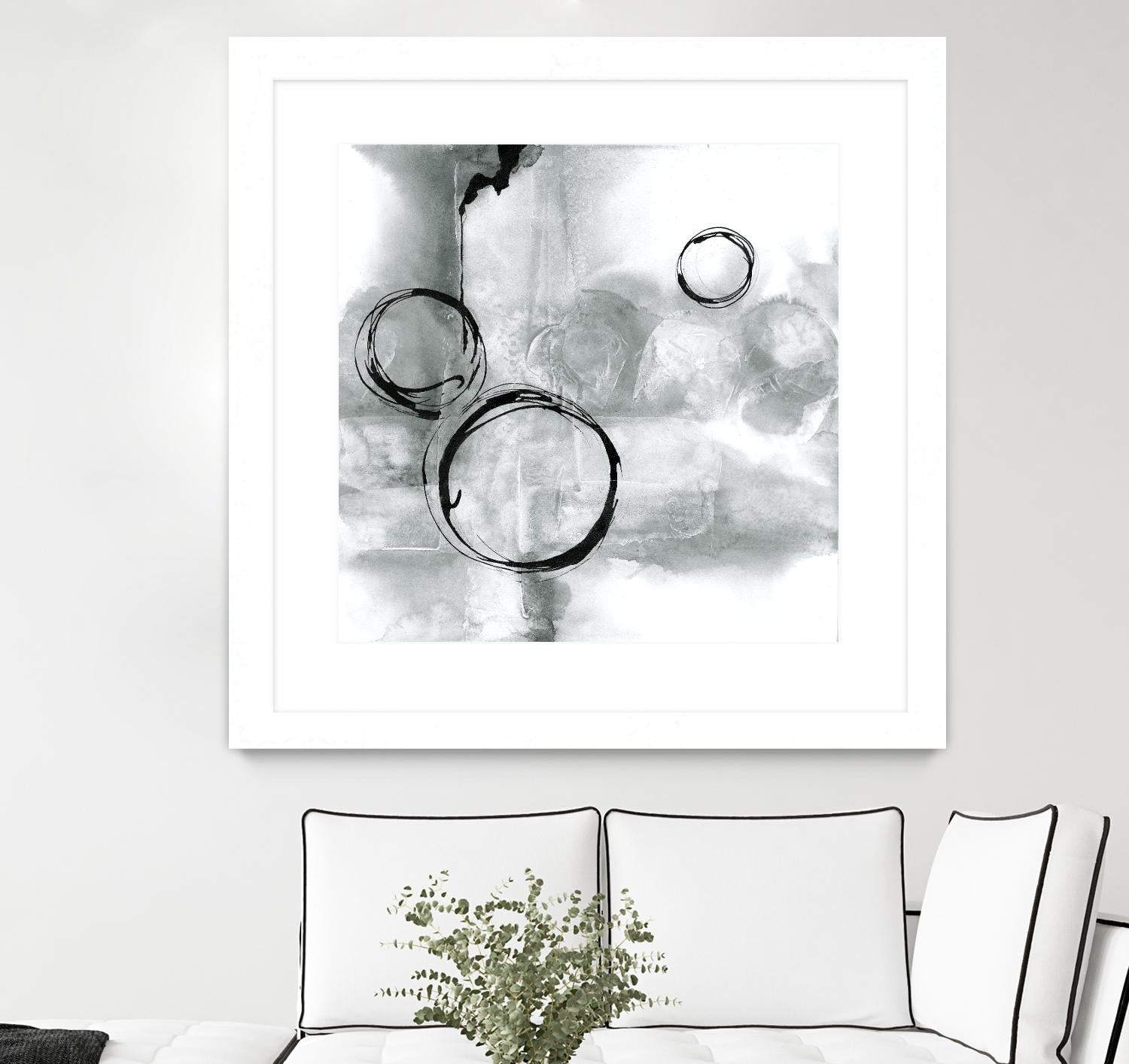 Full Circle I Gray by Chris Paschke on GIANT ART - grey abstract