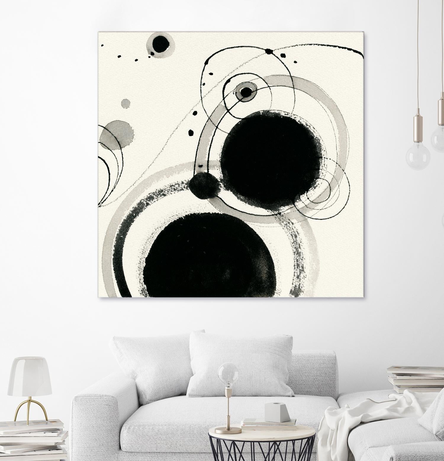 Planetary III by Shirley Novak on GIANT ART - beige abstract