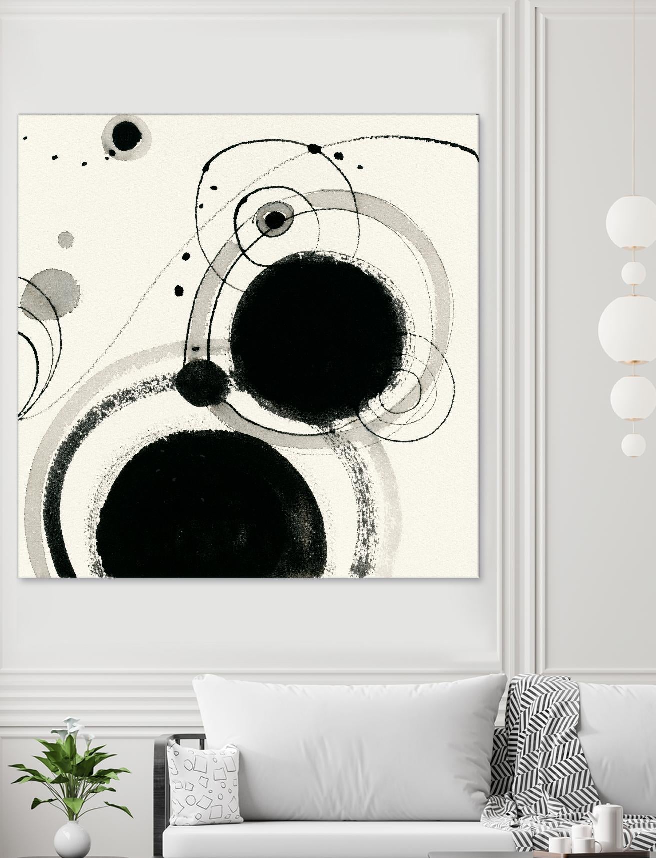 Planetary III by Shirley Novak on GIANT ART - beige abstract