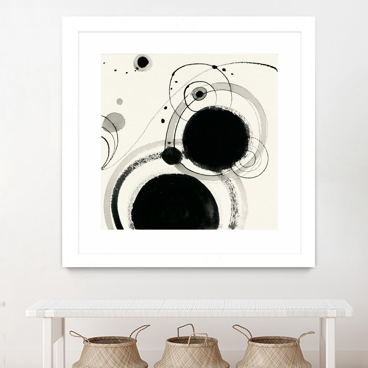 Planetary III by Shirley Novak on GIANT ART - beige abstract