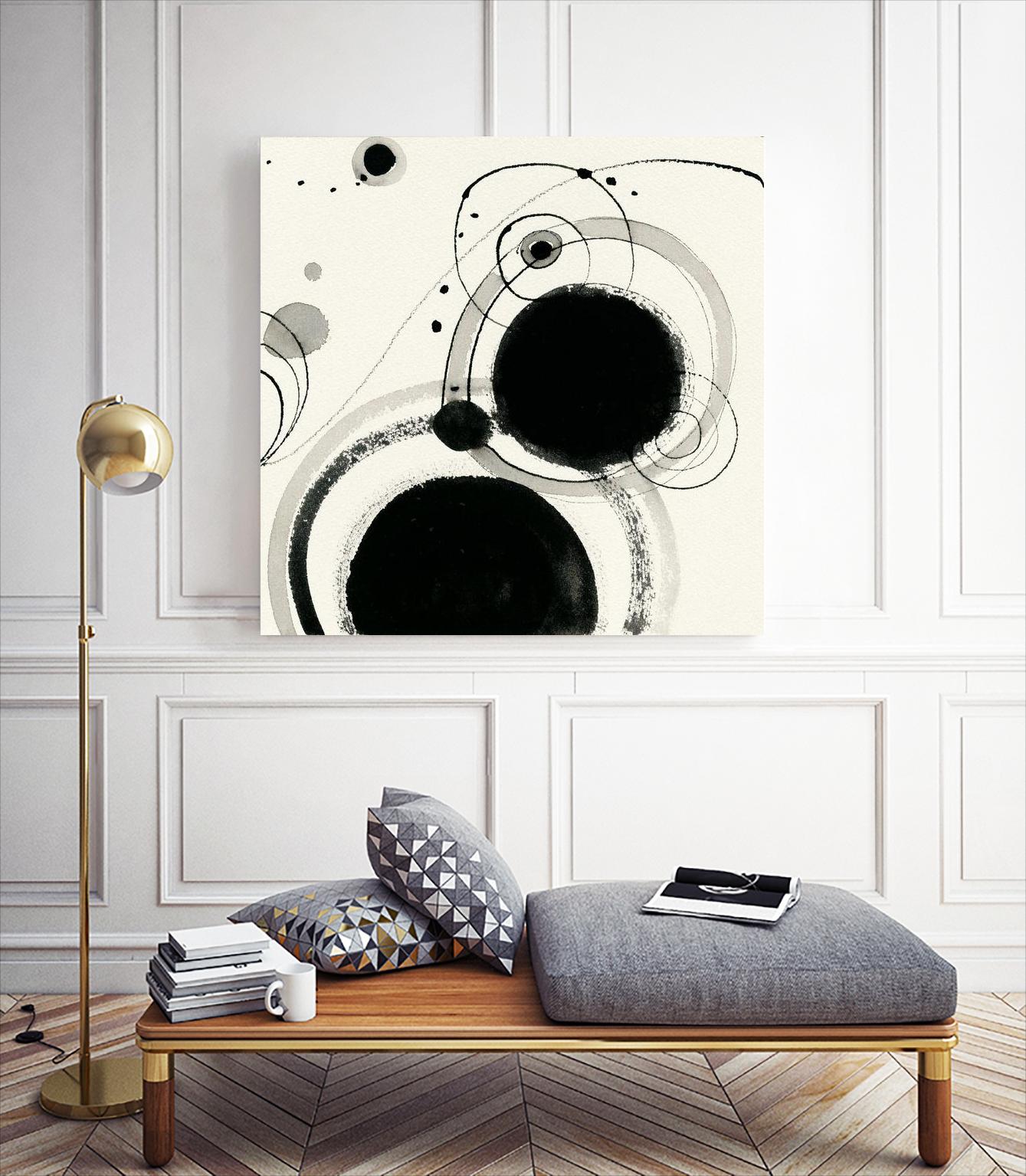 Planetary III by Shirley Novak on GIANT ART - beige abstract