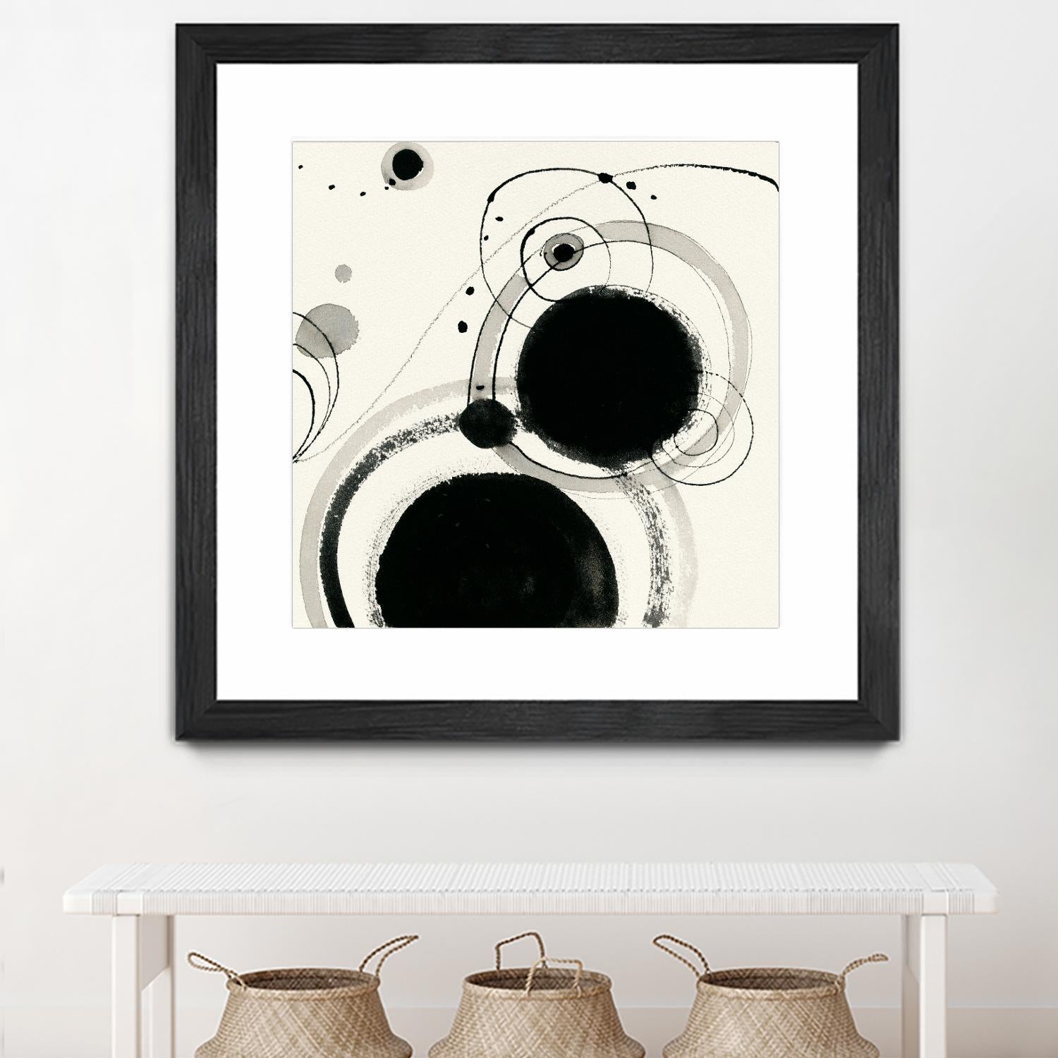 Planetary III by Shirley Novak on GIANT ART - beige abstract