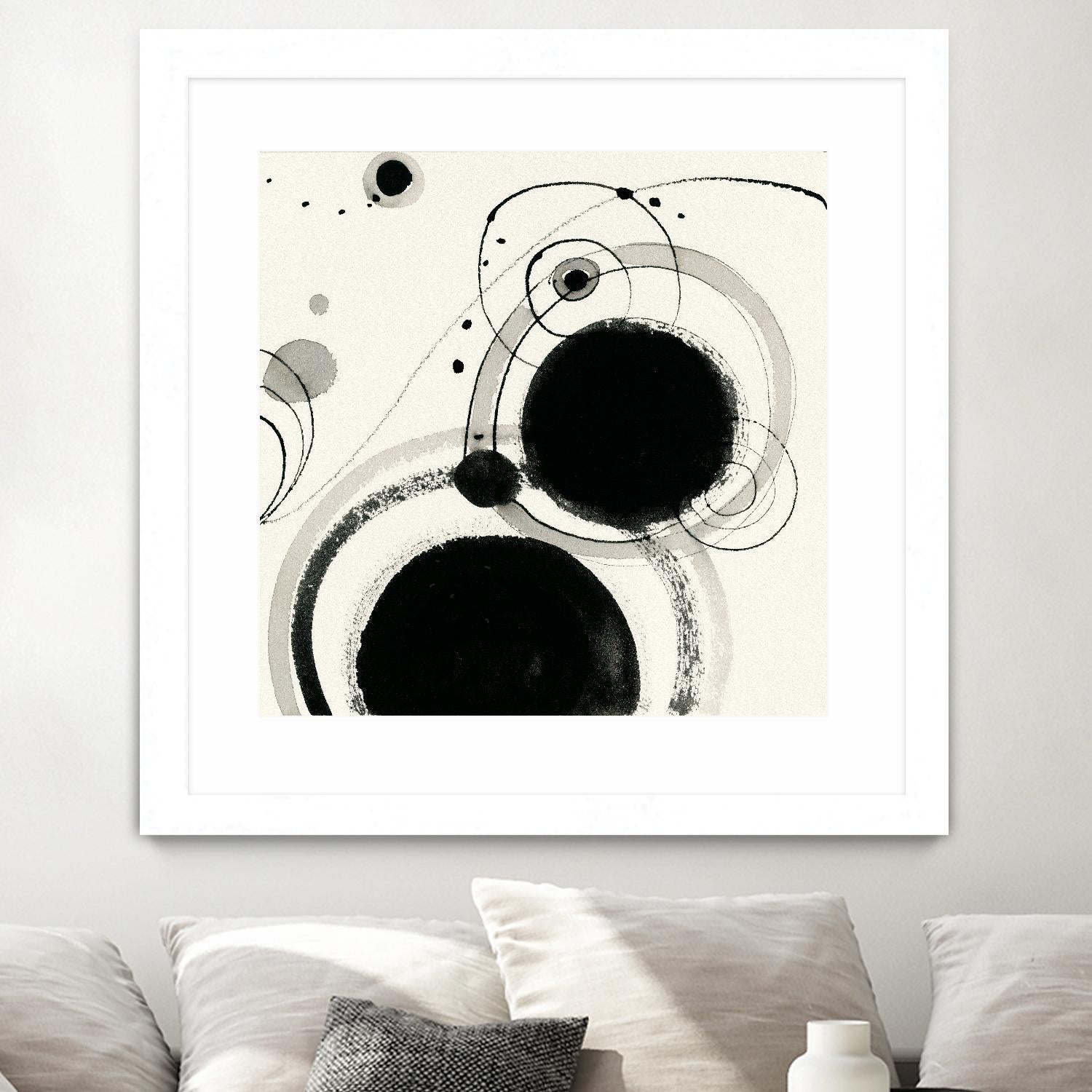 Planetary III by Shirley Novak on GIANT ART - beige abstract