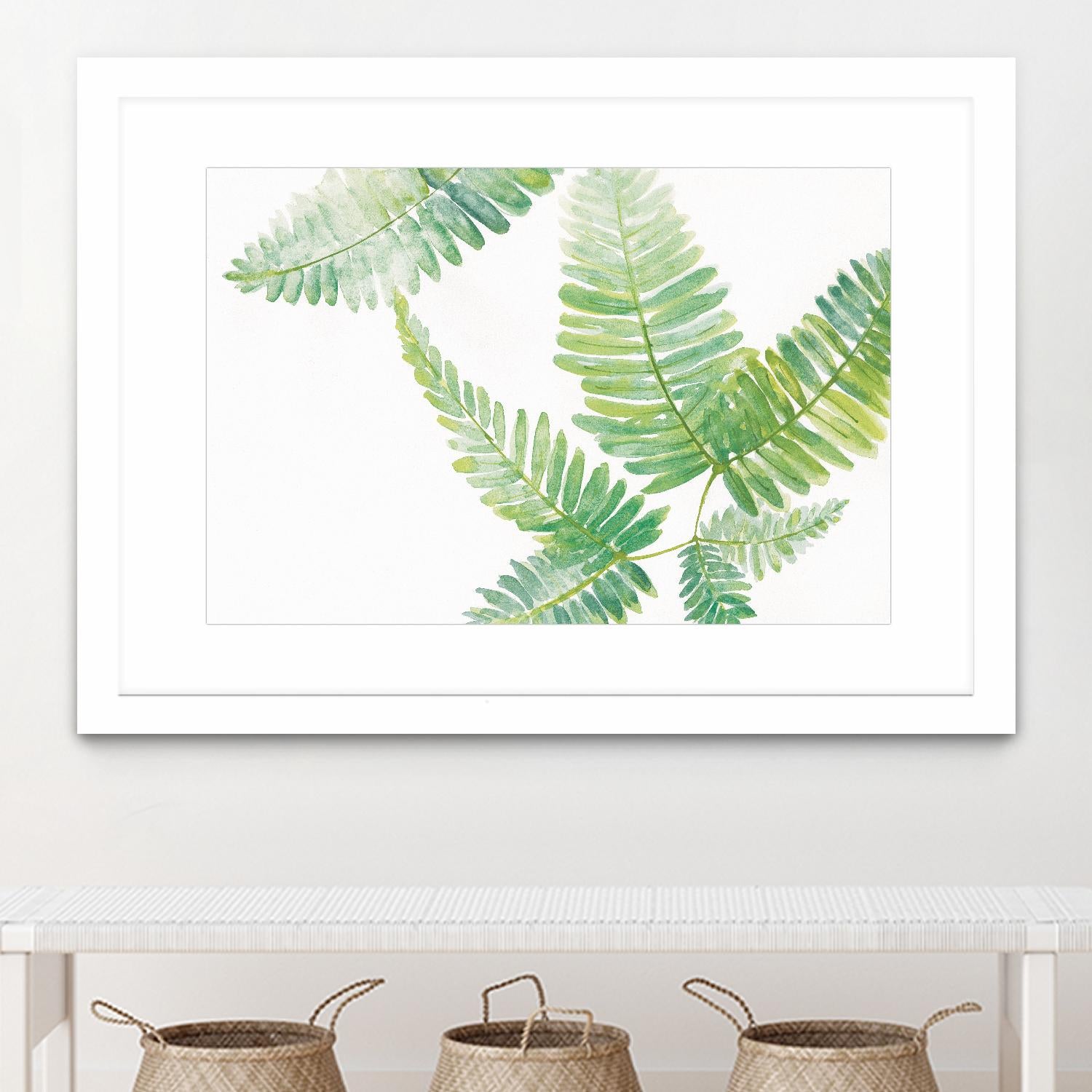 Ferns I by Chris Paschke on GIANT ART - green tropical