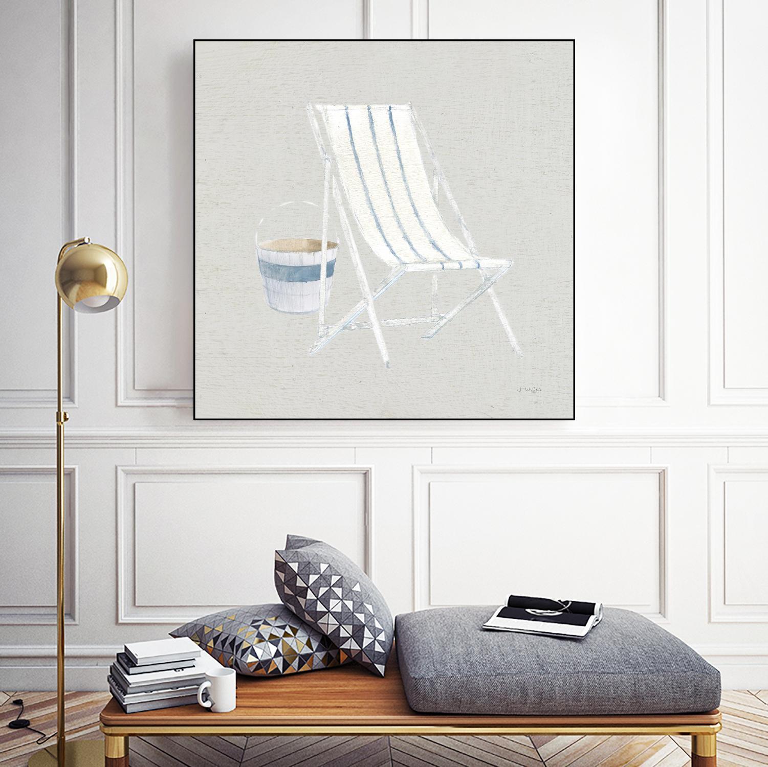 Serene Seaside III Tan by James Wiens on GIANT ART - multi coastal & nautical beach