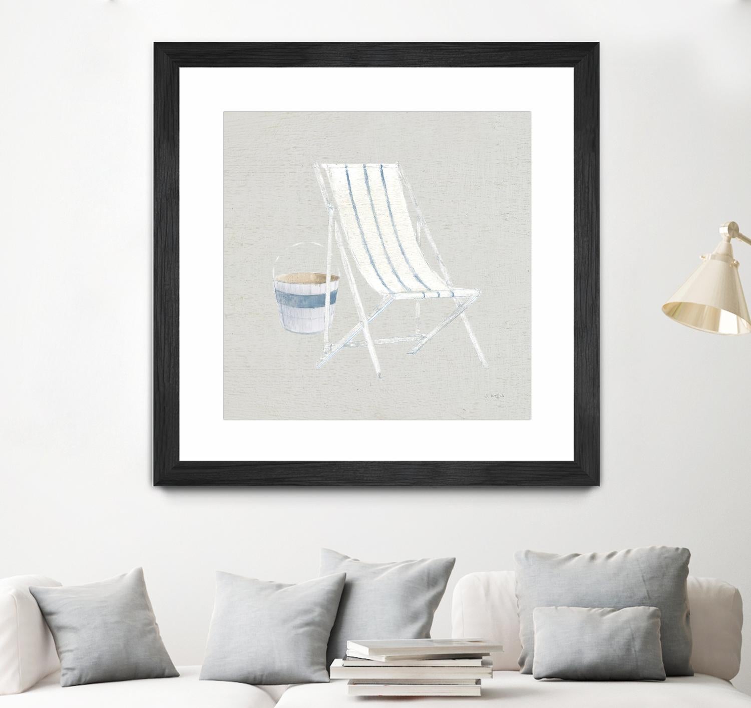 Serene Seaside III Tan by James Wiens on GIANT ART - multi coastal & nautical beach