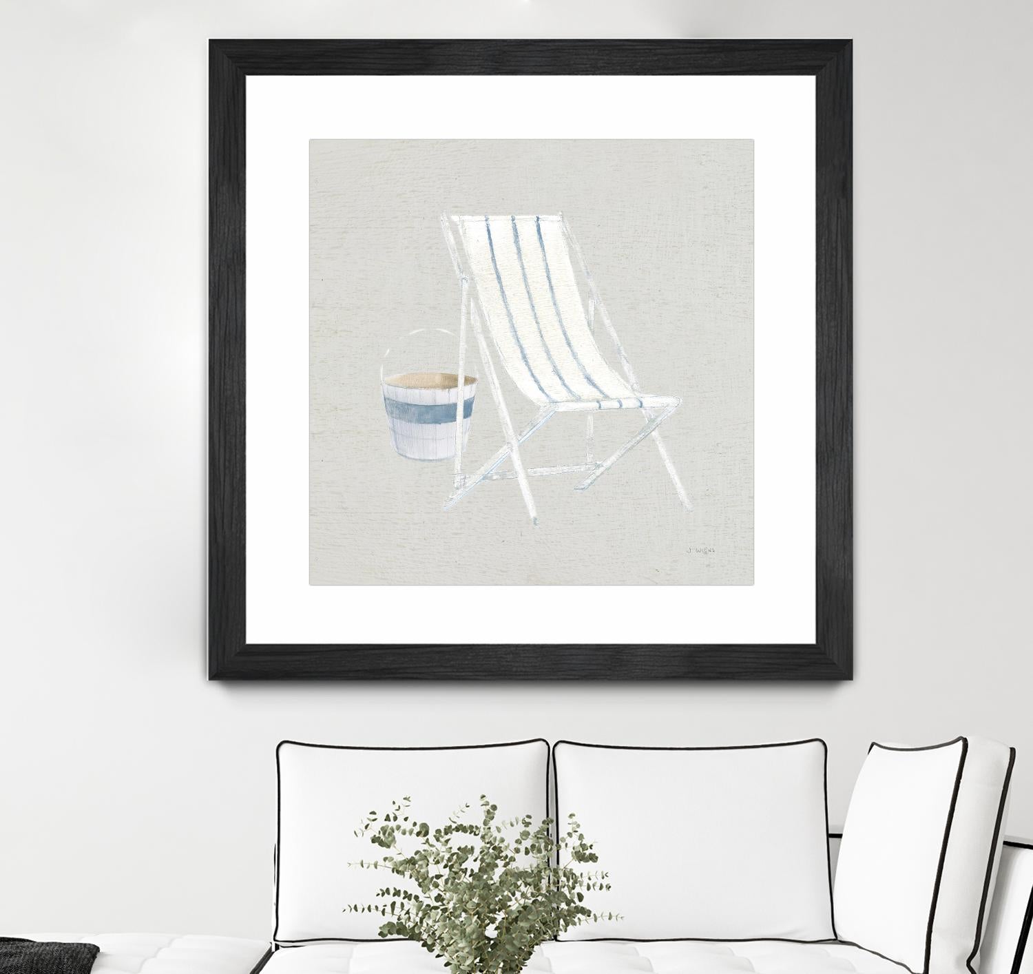 Serene Seaside III Tan by James Wiens on GIANT ART - multi coastal & nautical beach