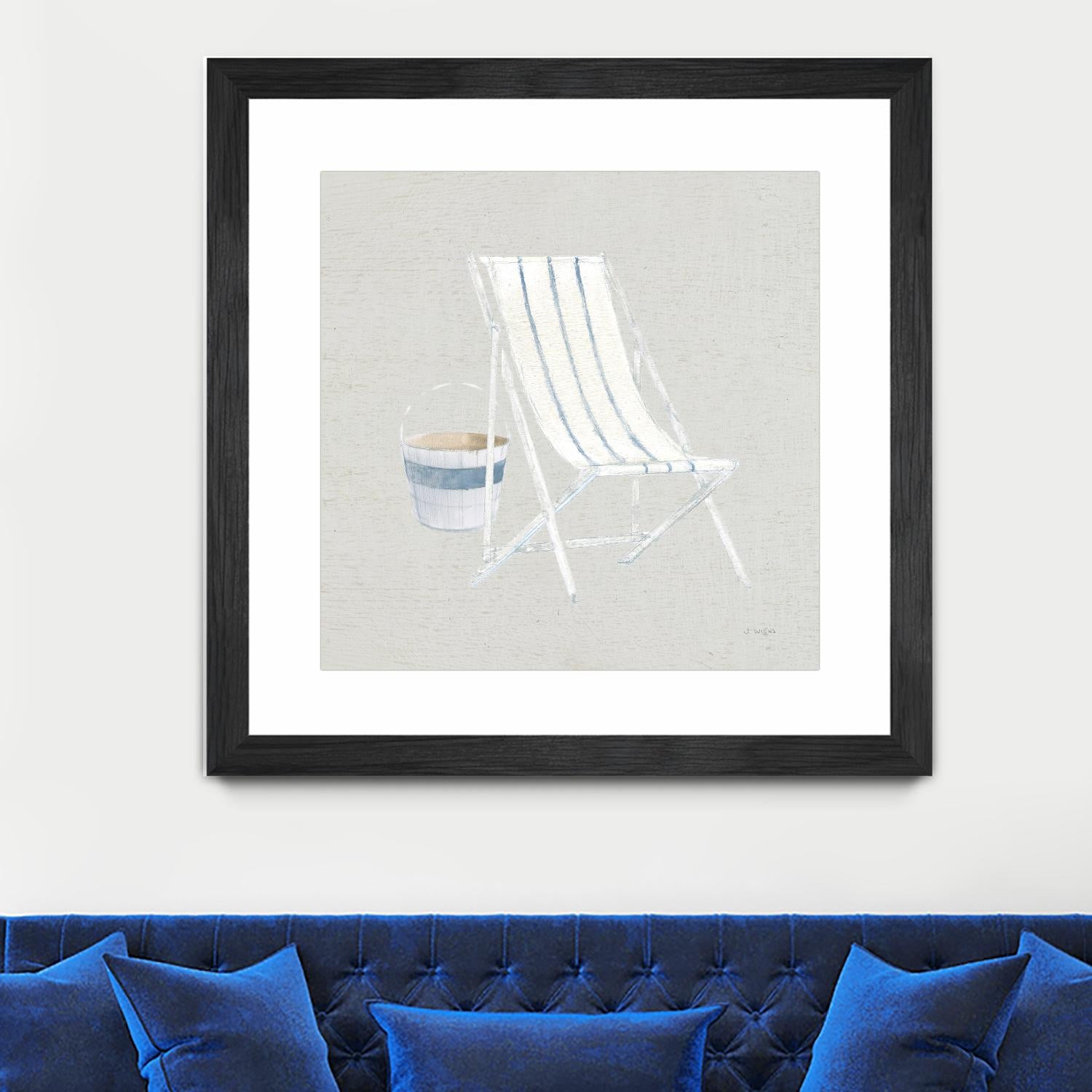 Serene Seaside III Tan by James Wiens on GIANT ART - multi coastal & nautical beach